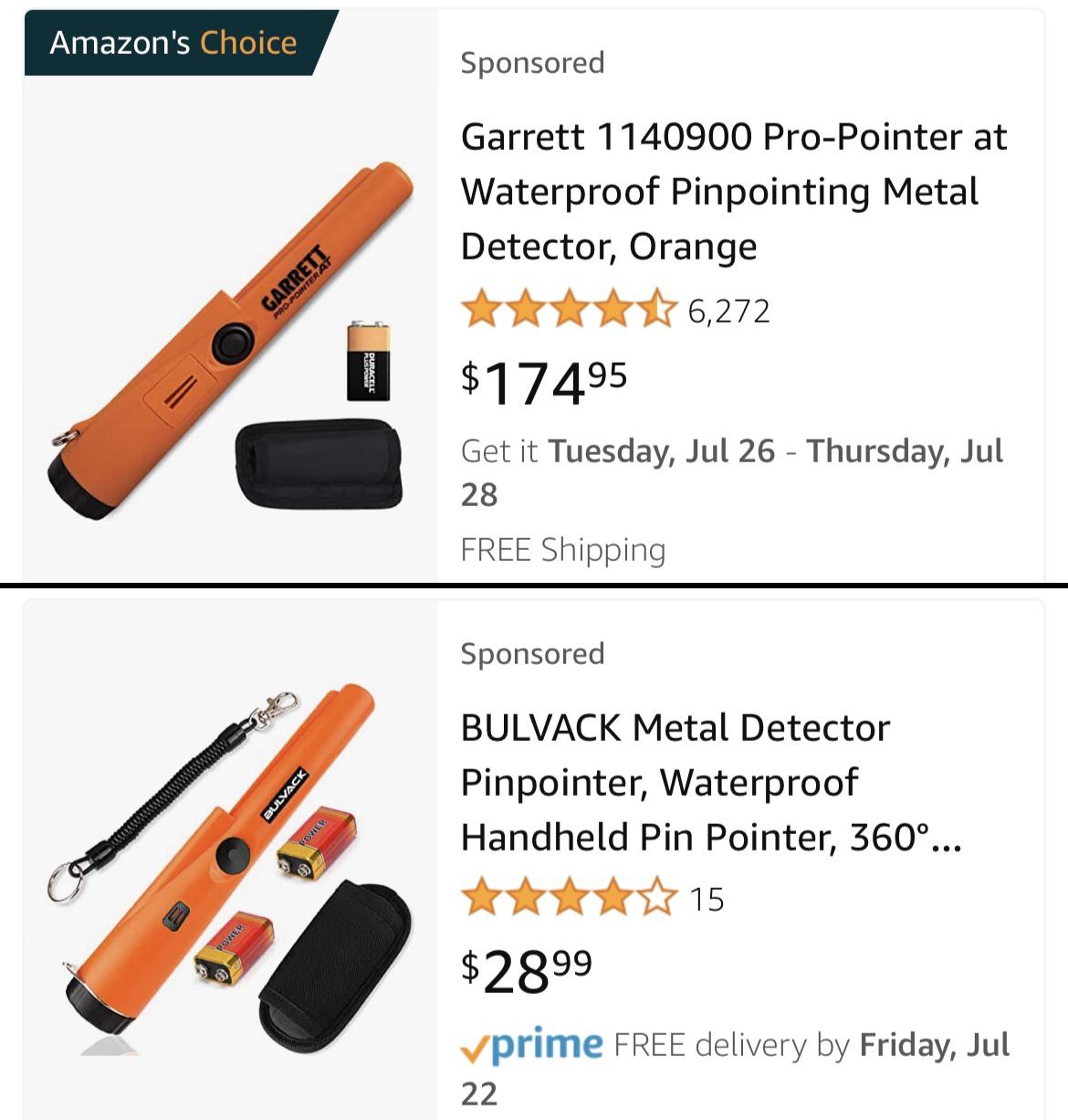 Thoughts of cheap Amazon pinpointers??? r/metaldetecting
