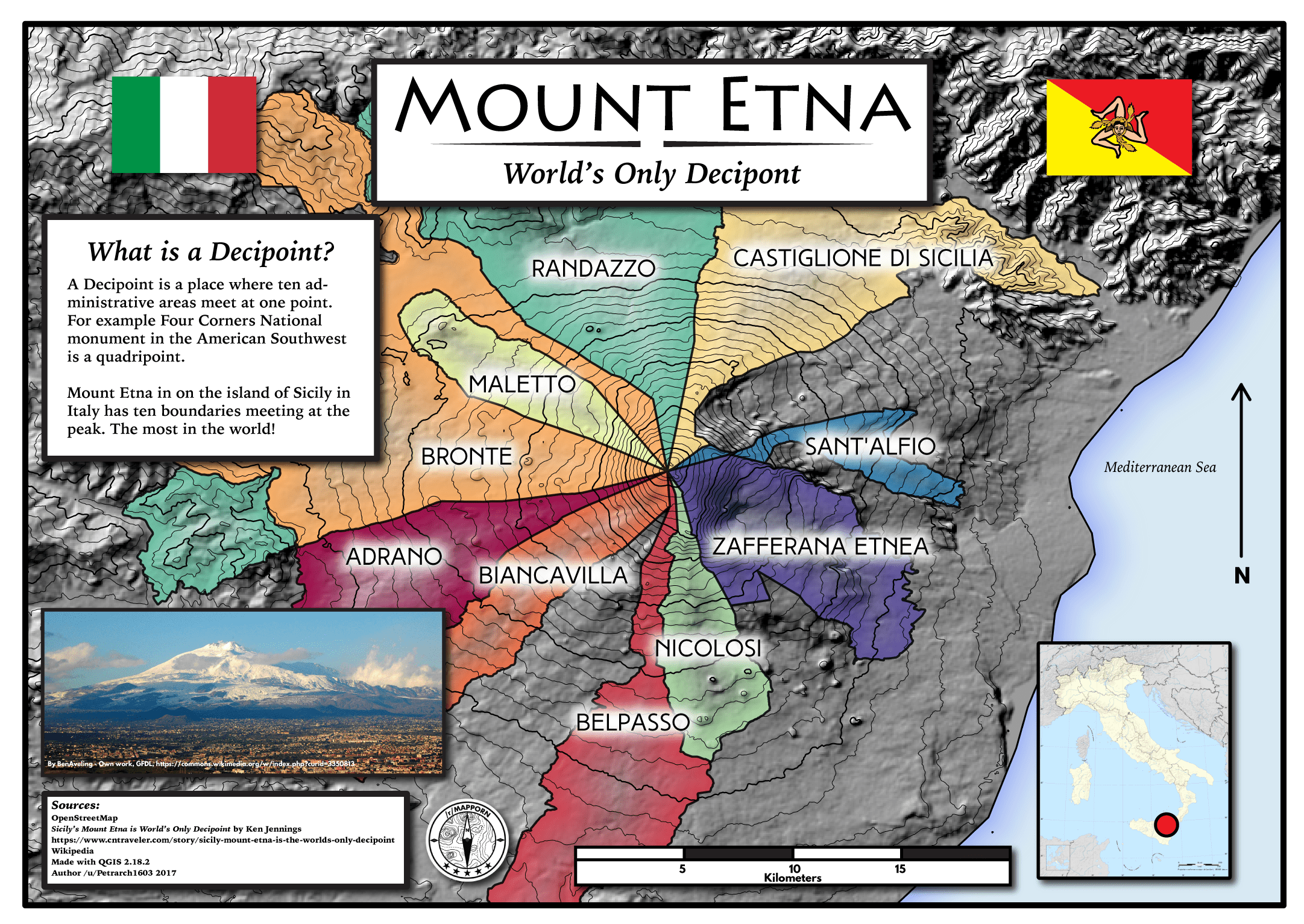 Mount Etna World's Only Decipoint [2163 × 1533] r/MapPorn