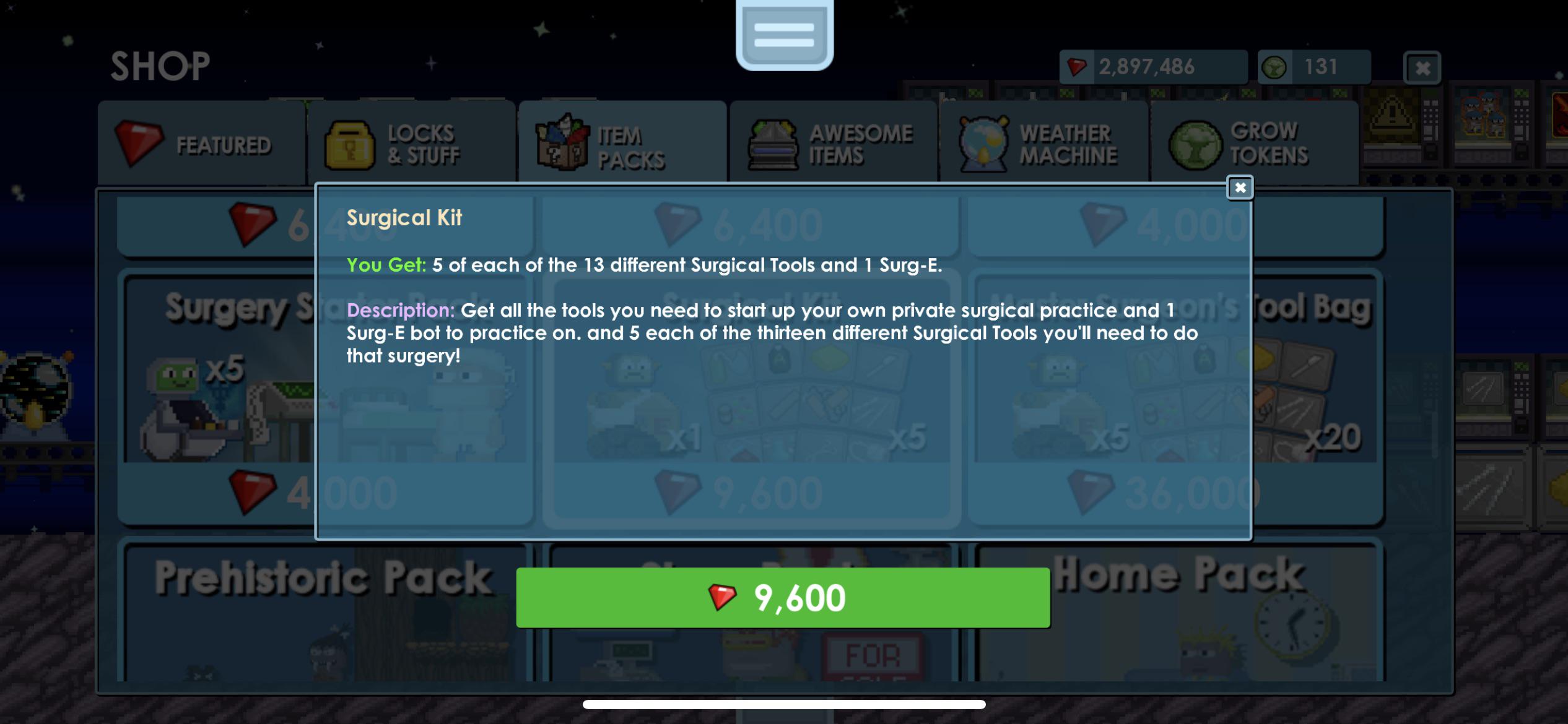 Heart monitor, med a check, hospital bed and train E's are no longer