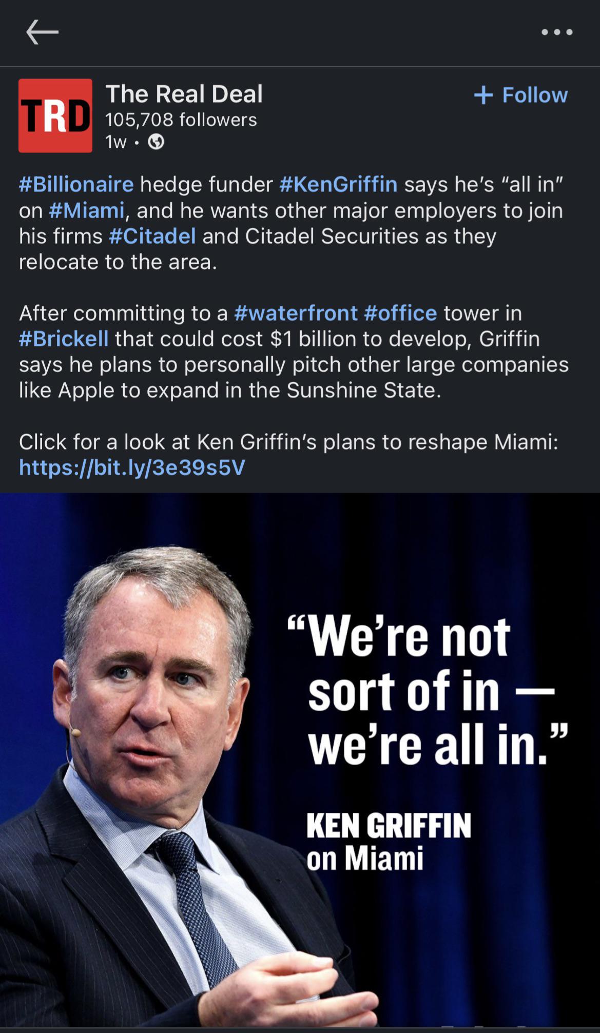 Mayo man being praised for move to Florida r/GME