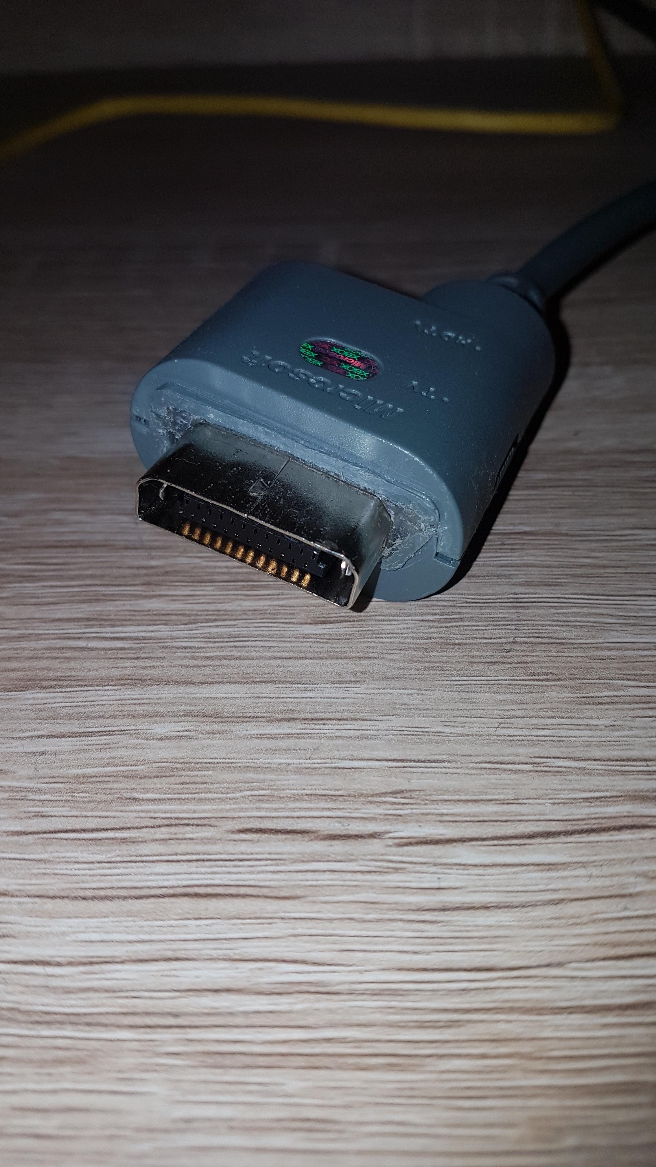 My custom made component cable made from xbox 360 component cable r