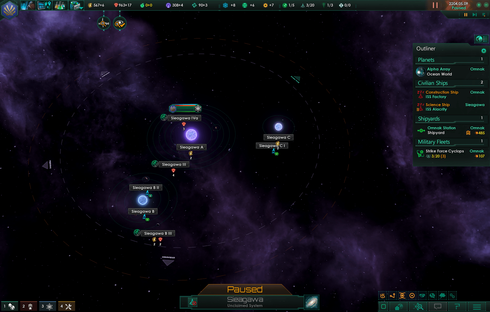 Three habitable in a threebody system... Stellaris