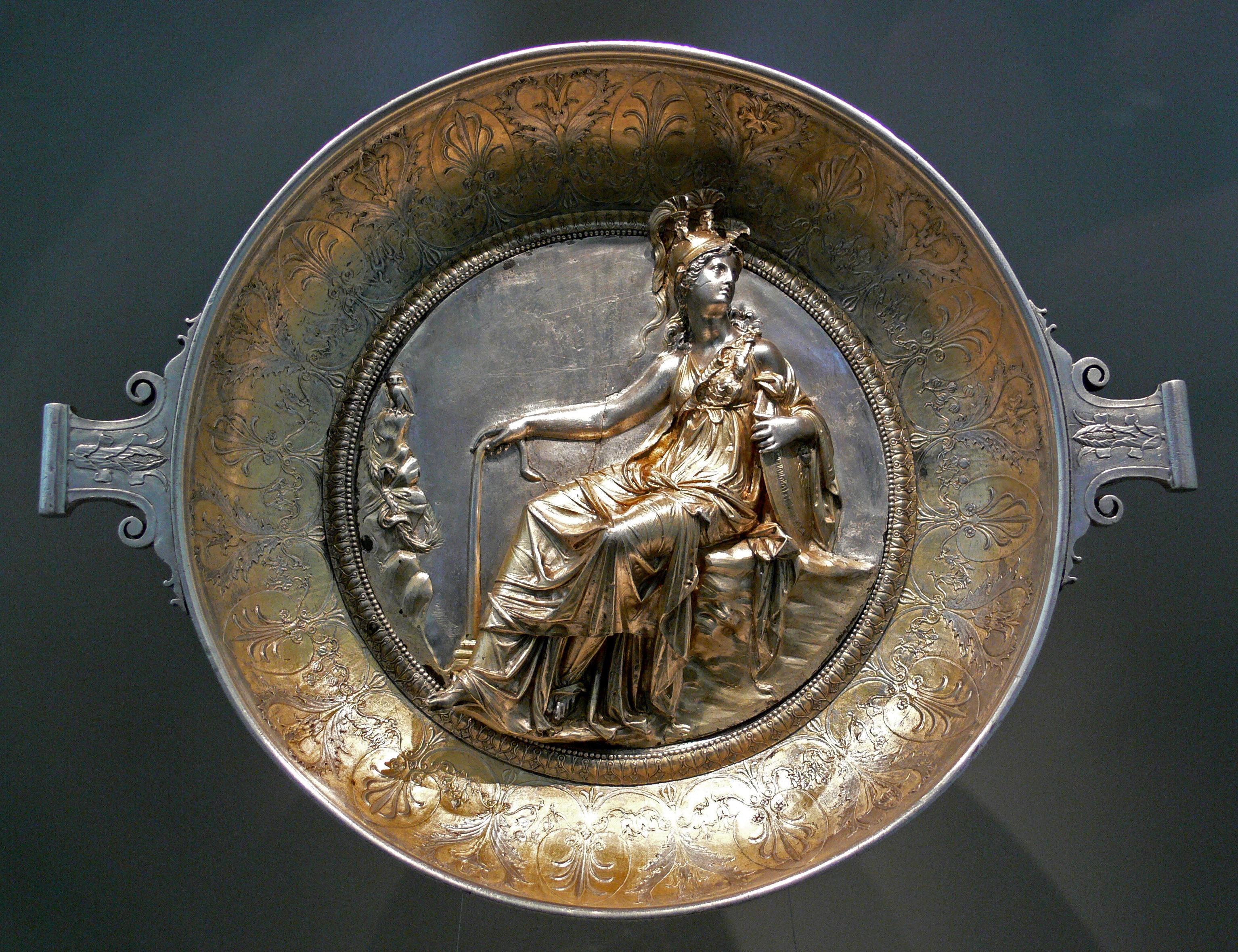 Athena Bowl, part of the Hildesheim Treasure, 1st c. BCE [3067x2358