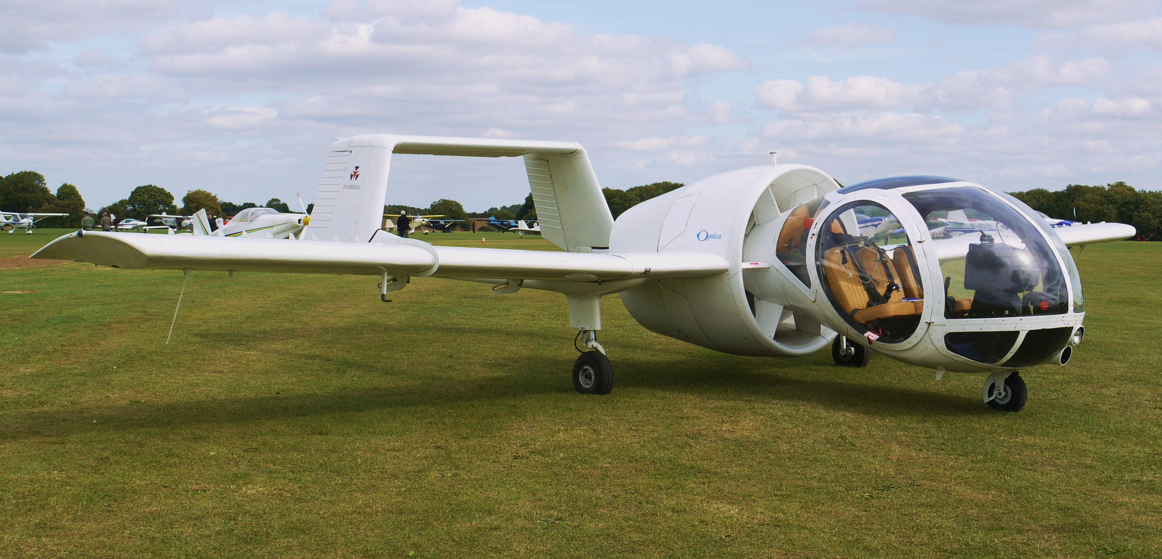 The Edgley EA7 Optica is a light aircraft designed for lowspeed