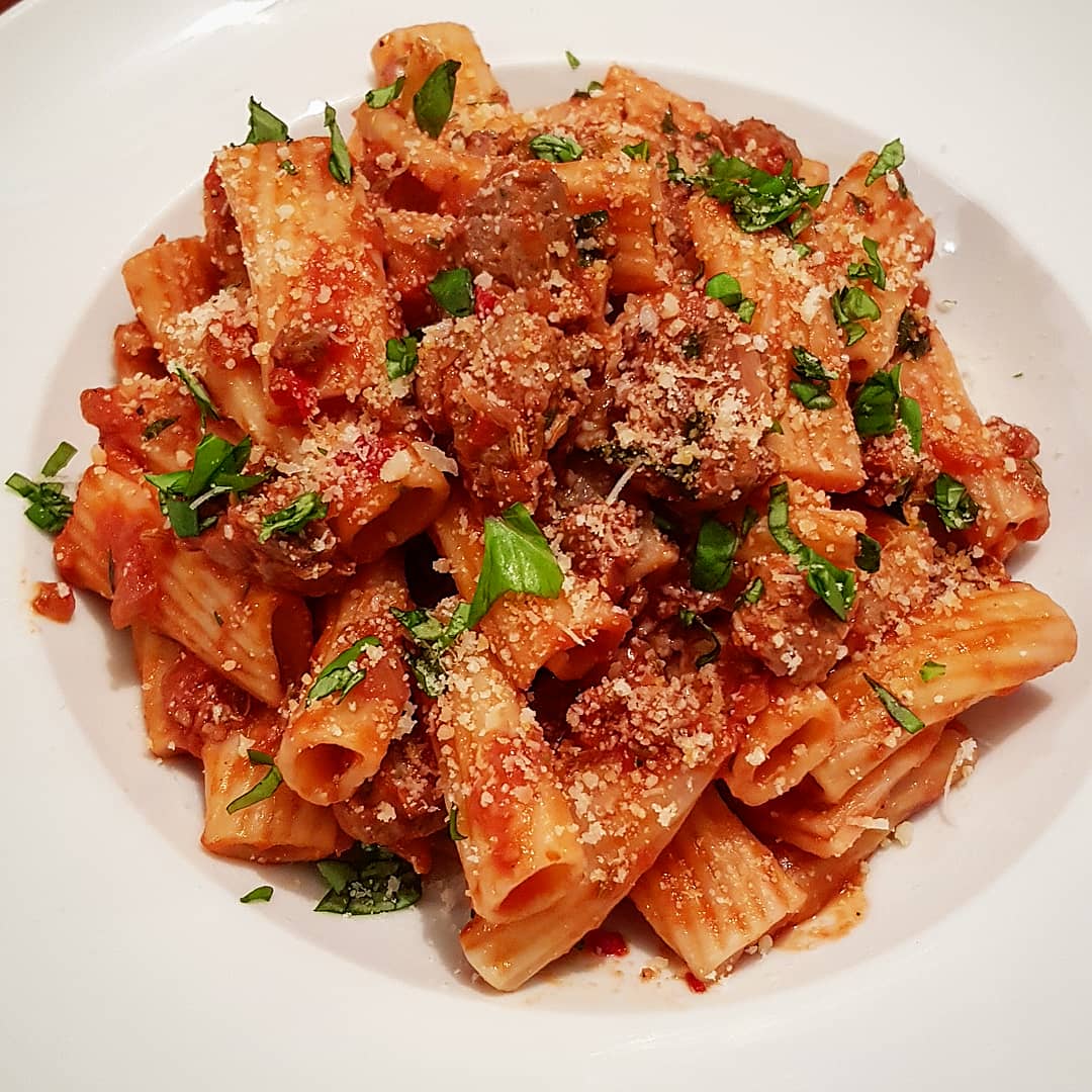 [Homemade] Rigatoni with sausage and fennel ragu r/food