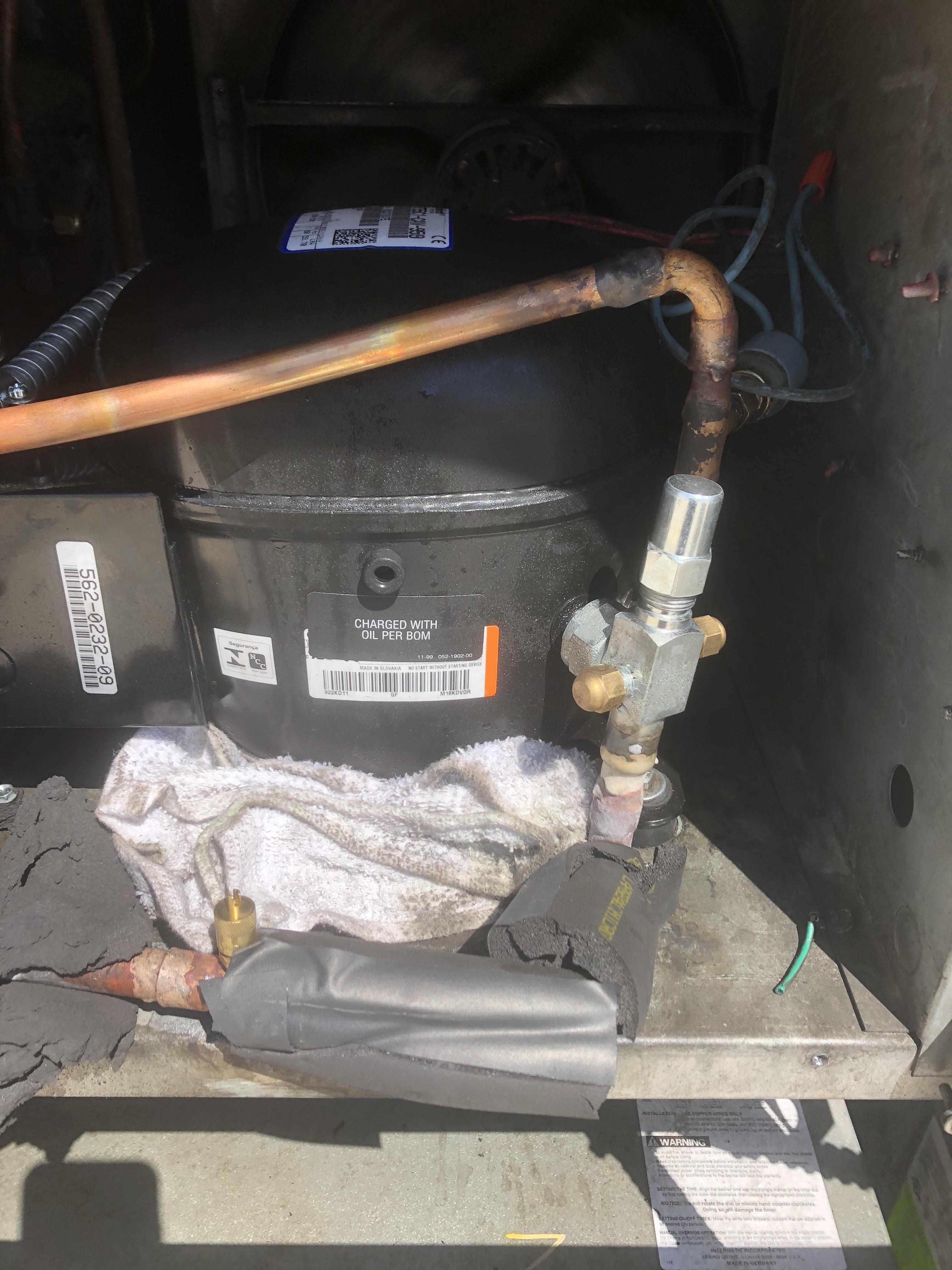 Went behind another company today 1 week old compressor that already