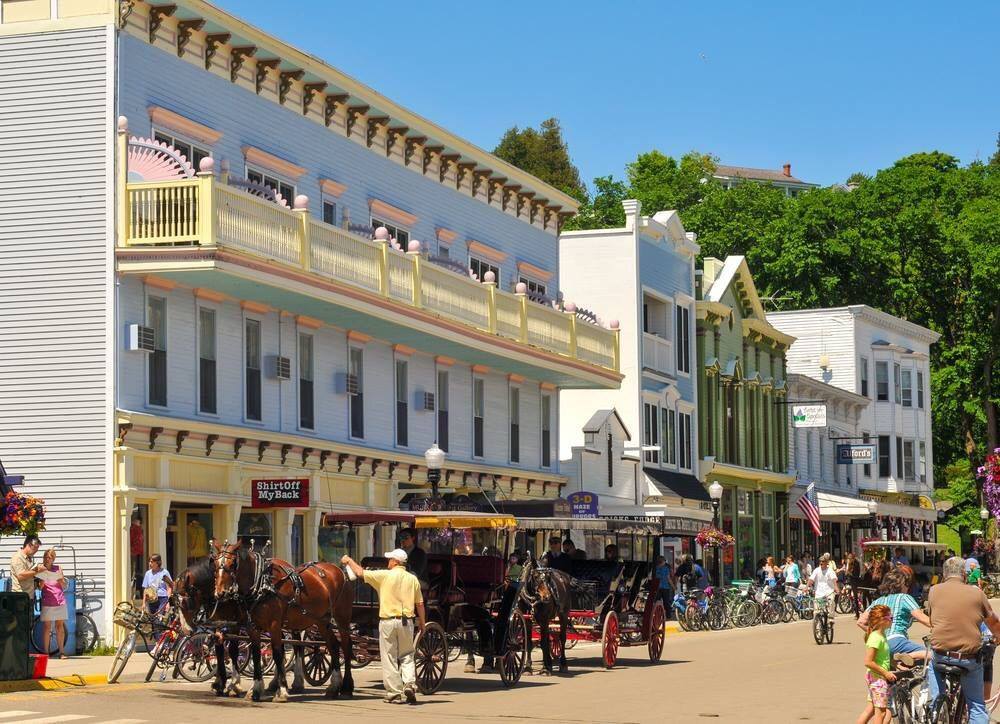 In the city of Mackinac Island, Michigan, USA, cars have been banned