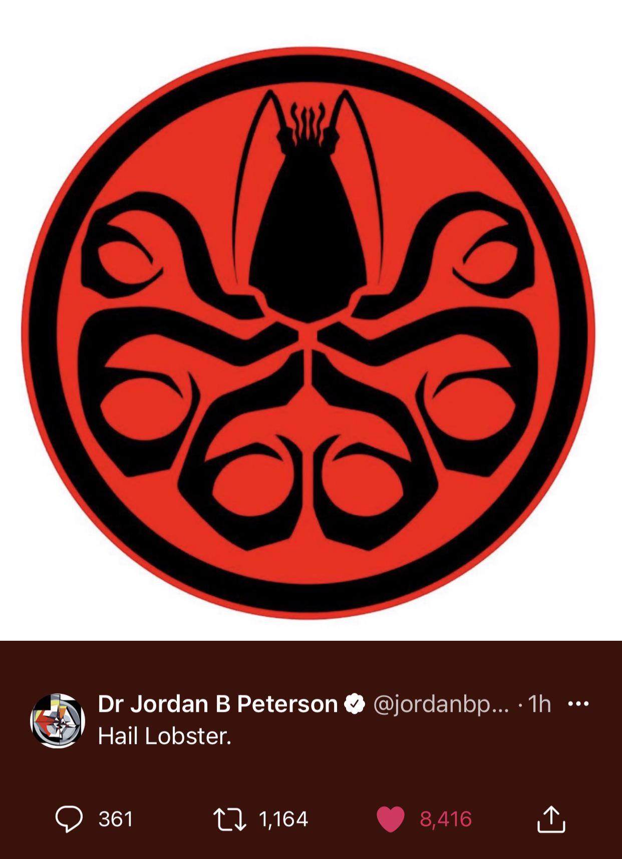 HAIL LOBSTER 🏼 r/JordanPeterson