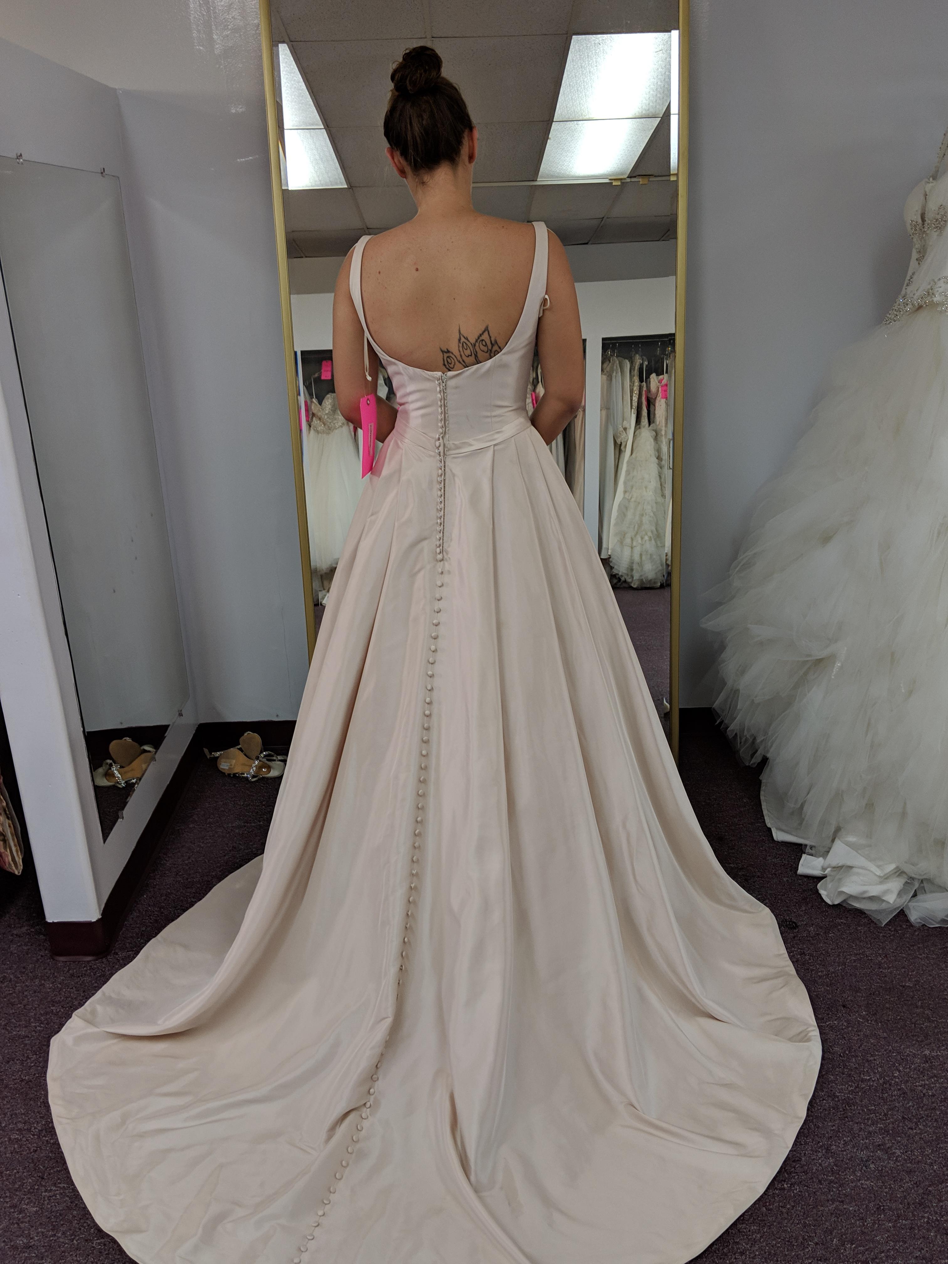My mid century modern wedding gown that I didn't spend a fortune on