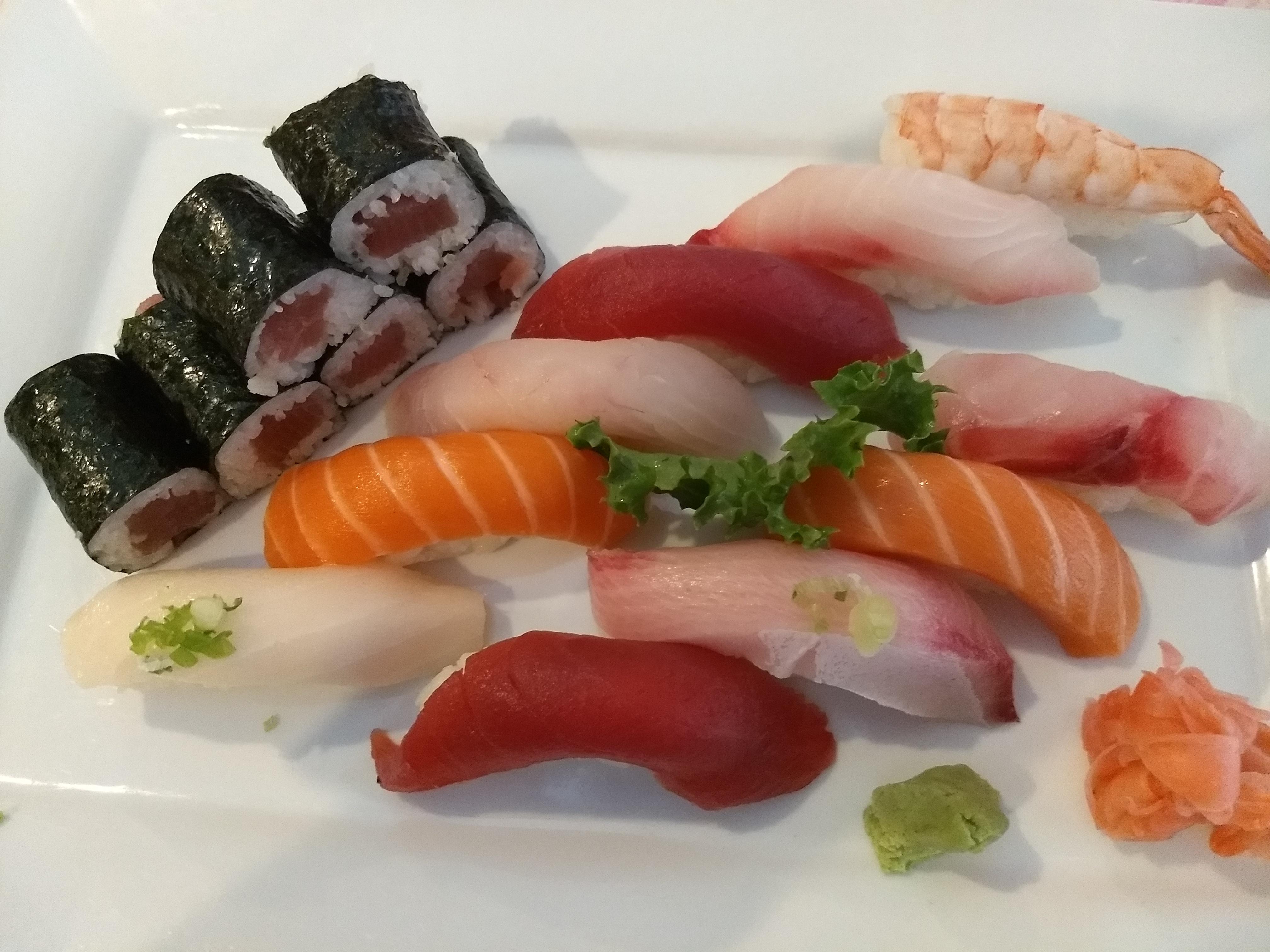 Sushi Deluxe plate at local restaurant r/sushi