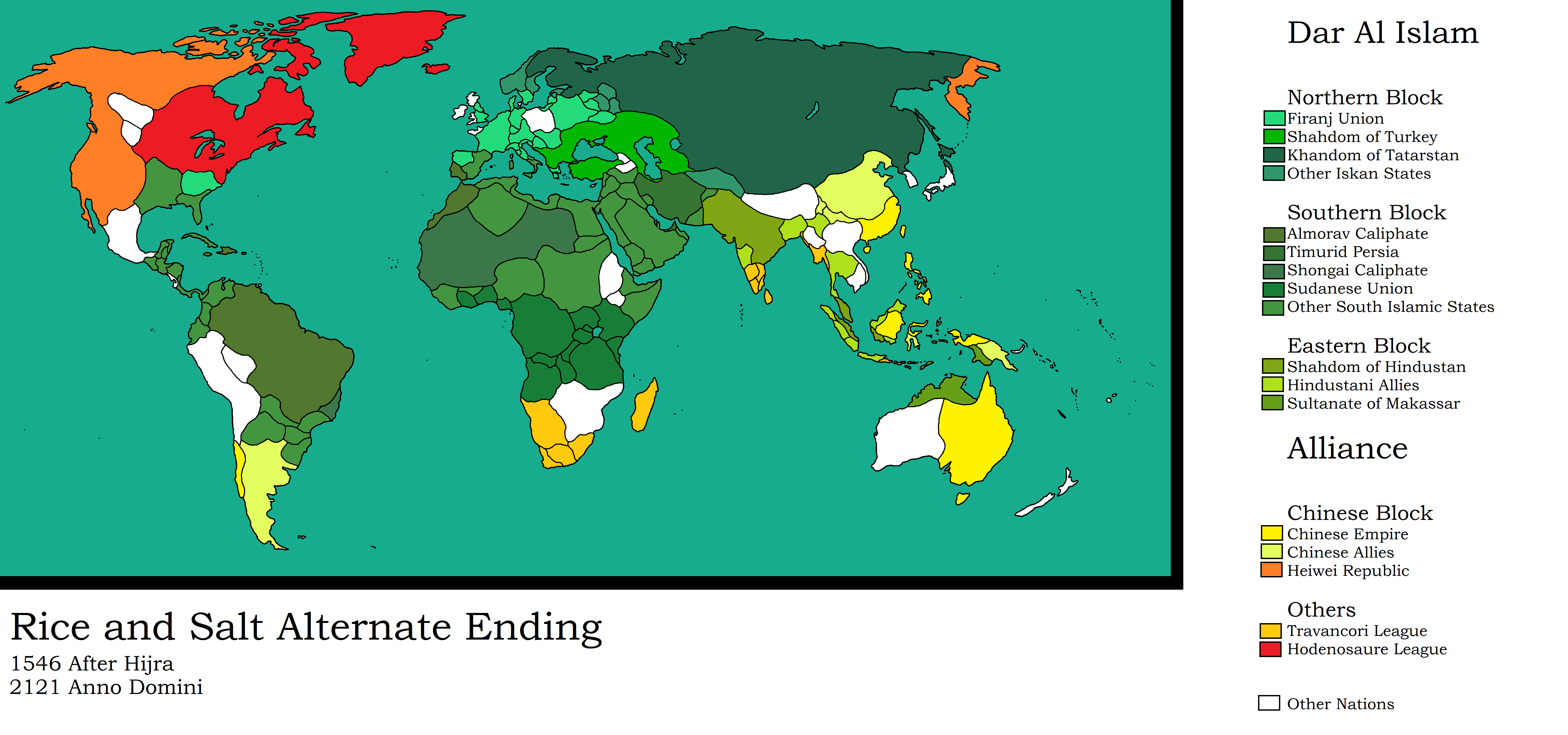 Years of Rice and Salt Alternate Ending r/imaginarymaps