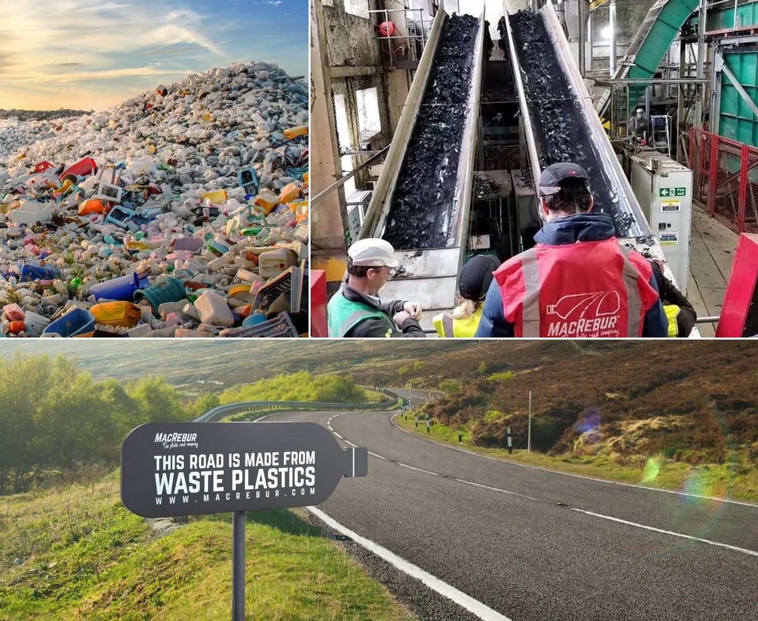 Scotlandbased MacRebur company creates pellets out of recycled plastic
