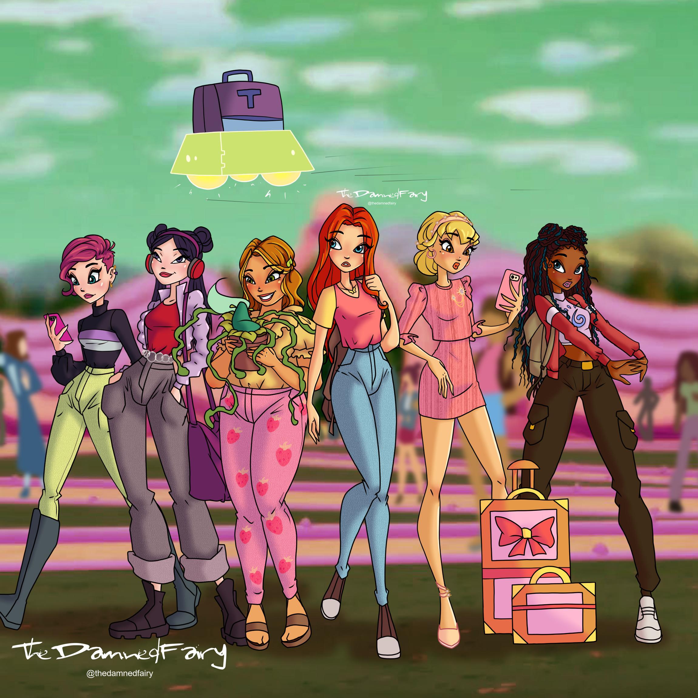 This amazing artist combined Fate and Winx to create this beautiful