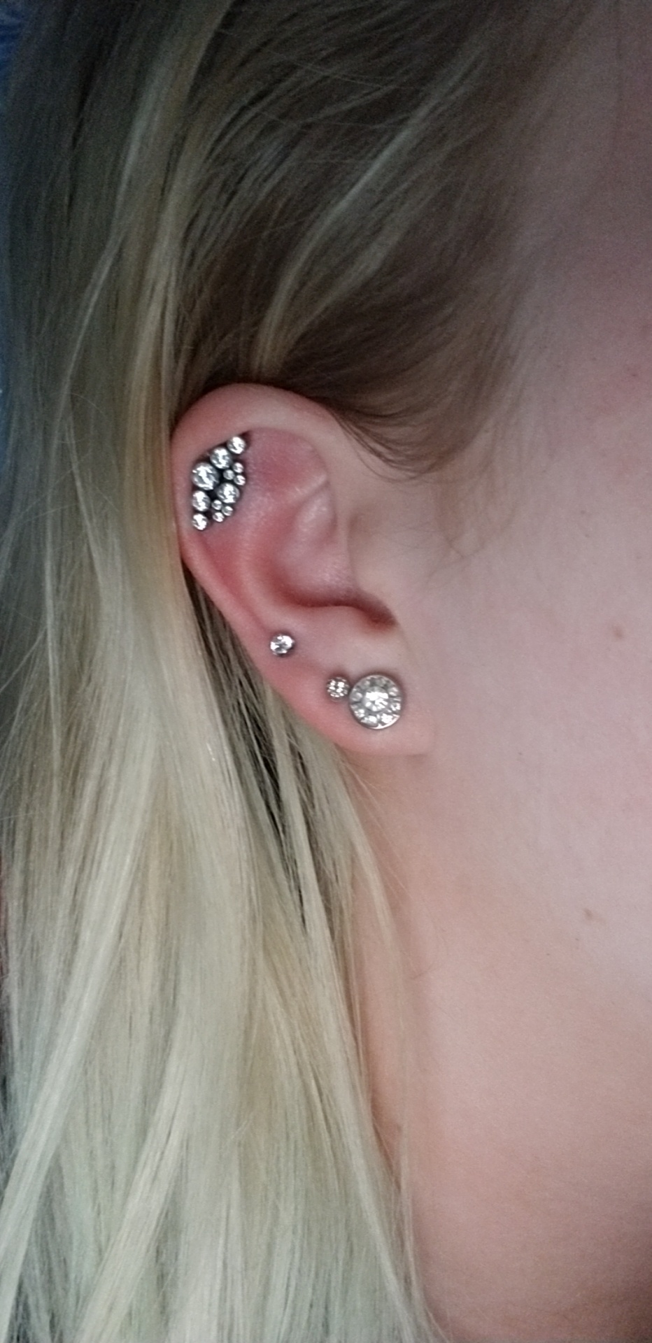 Found out my ear is too small for an industrial, but we found an