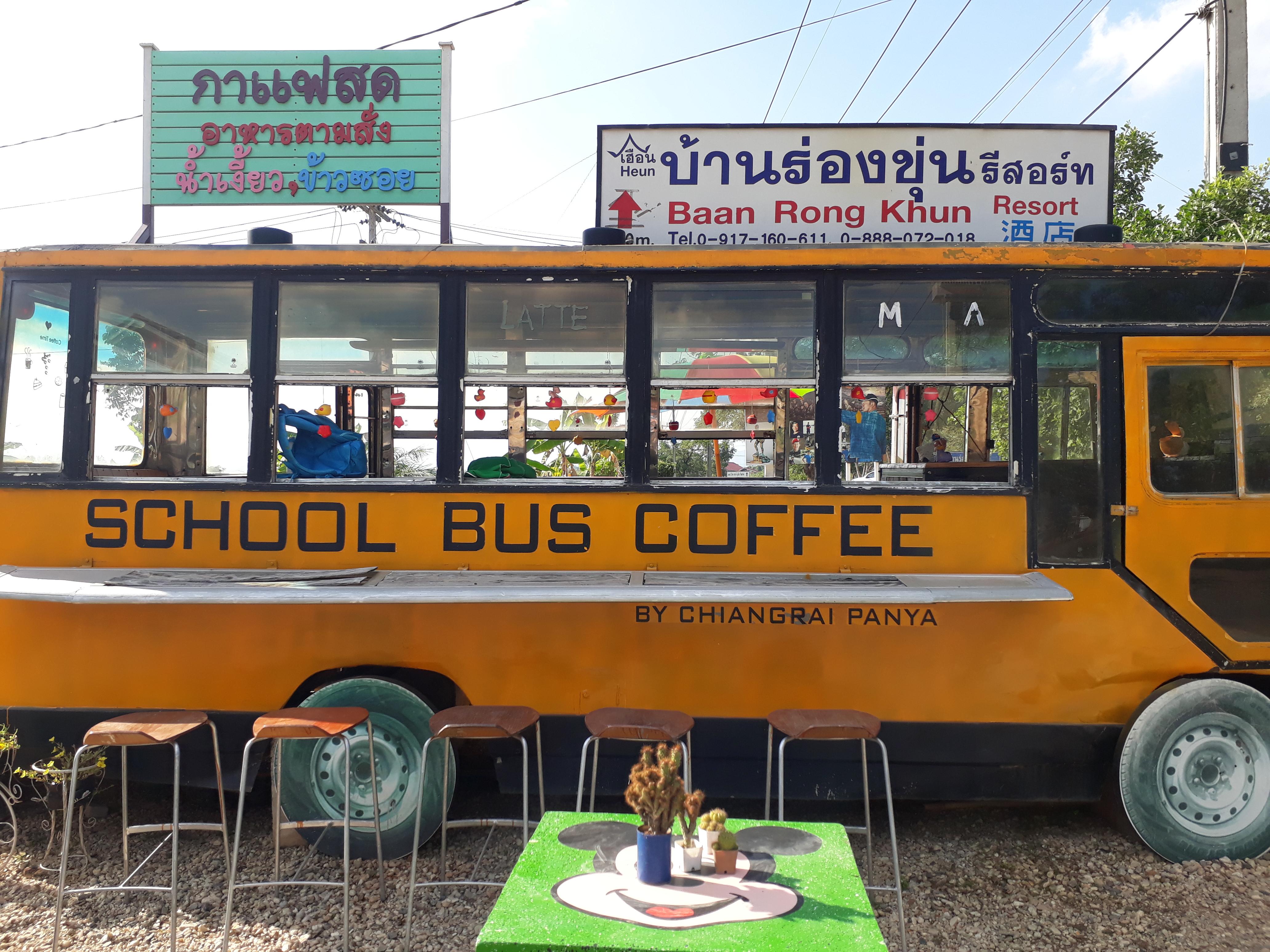 School Bus Coffee, Chiang Rai, Thailand r/travelphotos