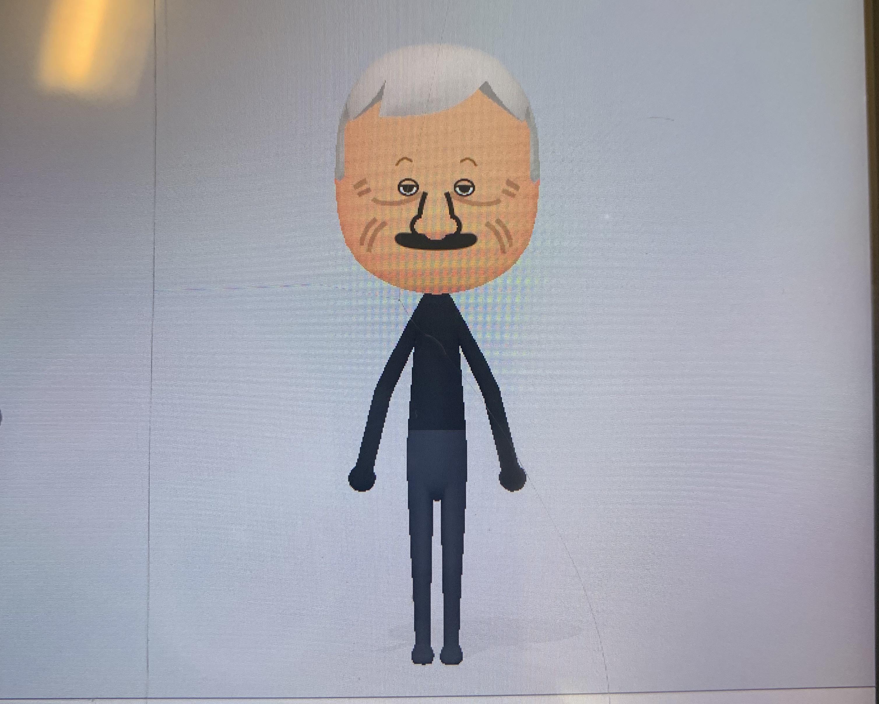 My best attempt at a Mr. Boss mii : r/SmilingFriends