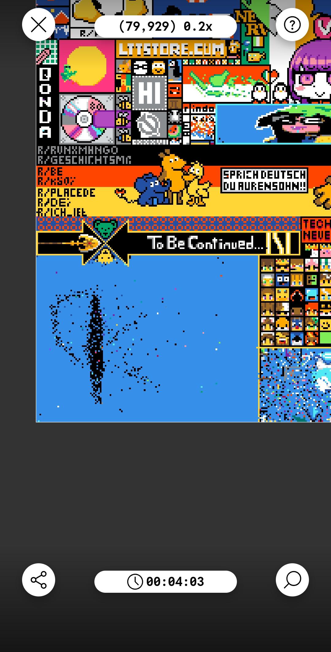 New blue corner? r/place