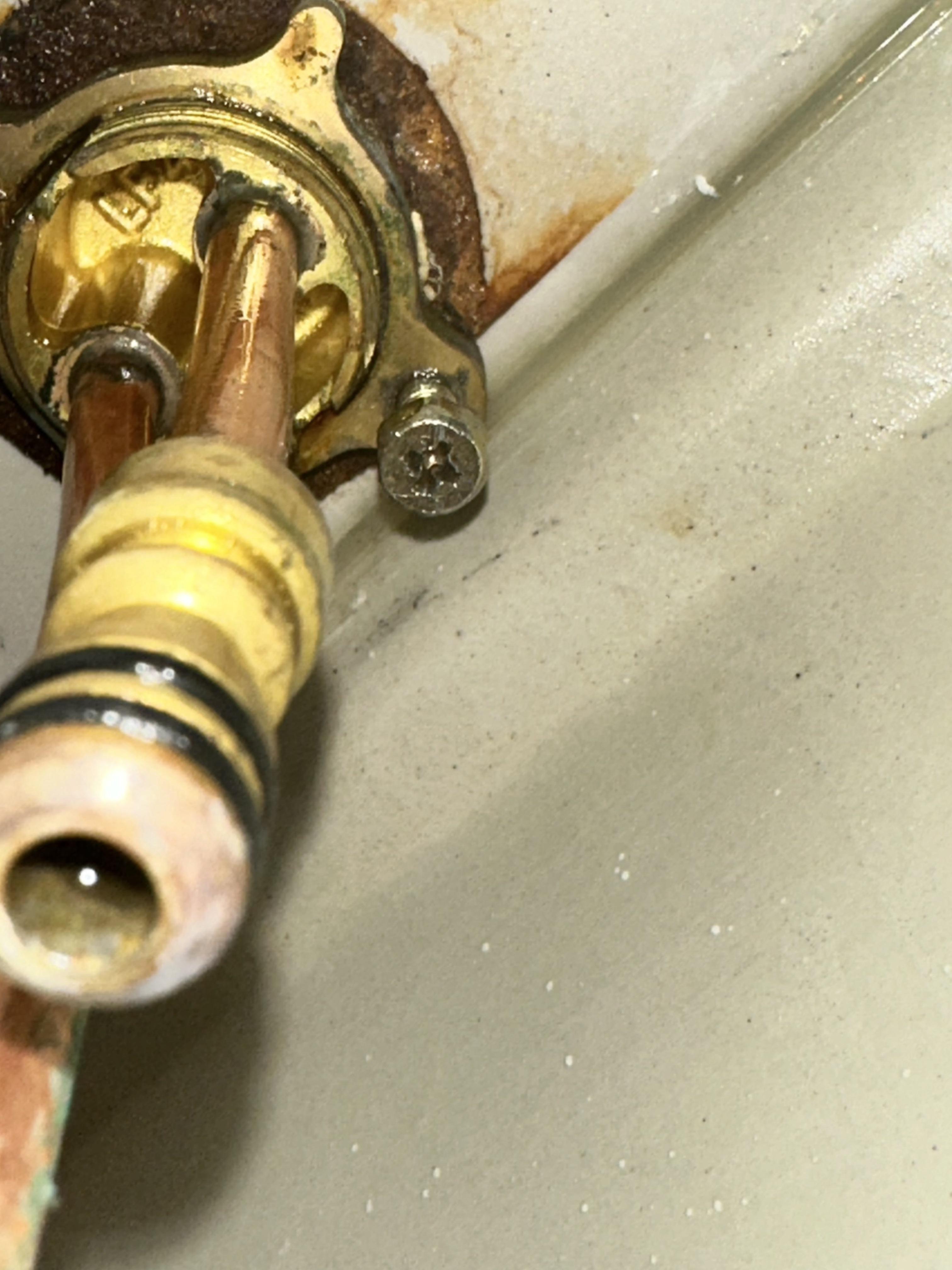 Stripped screws on underside of bathroom faucet handle r/Plumbing