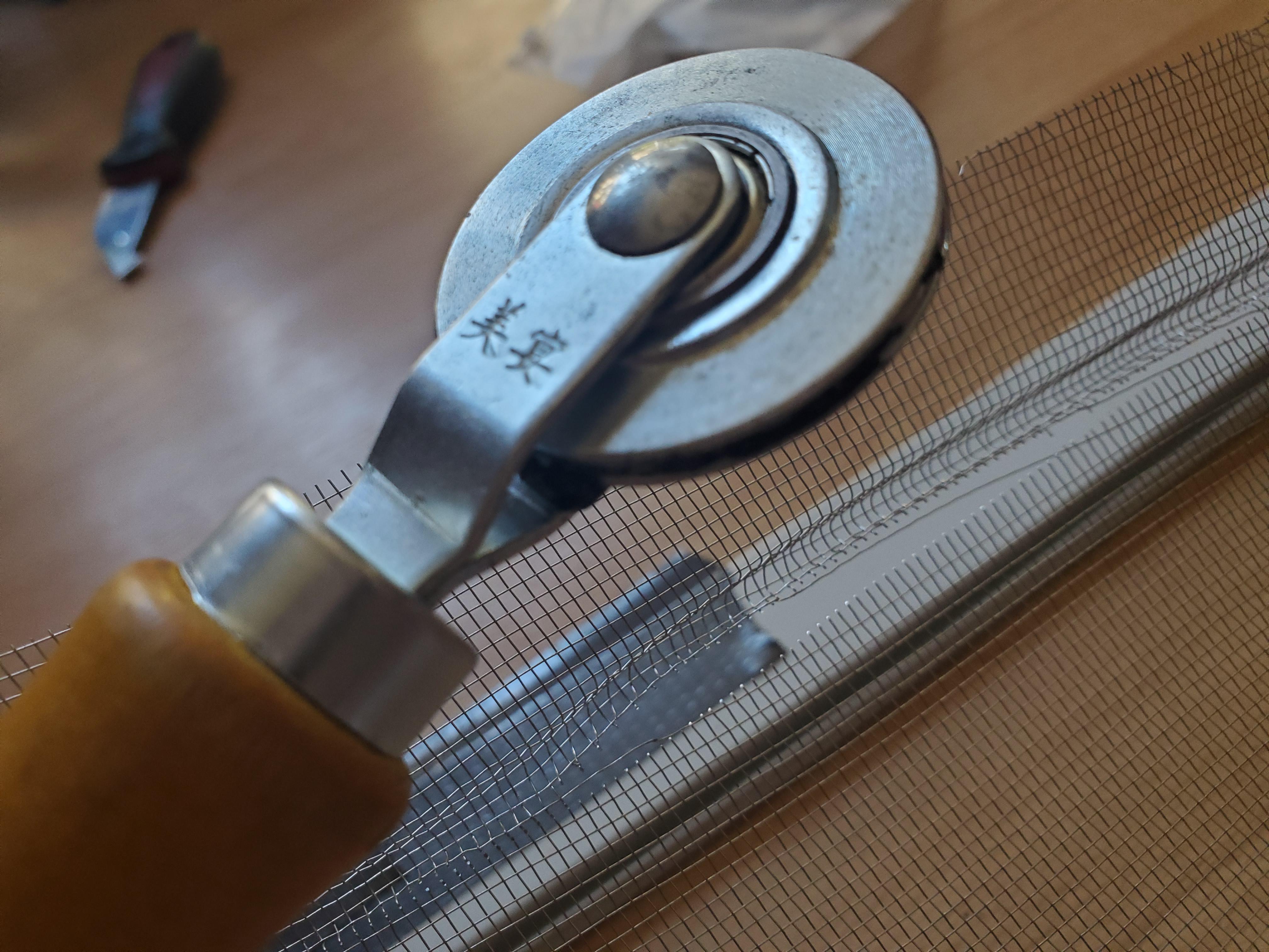 Everytime I try to fix my screen door the screen gets ripped or cut by