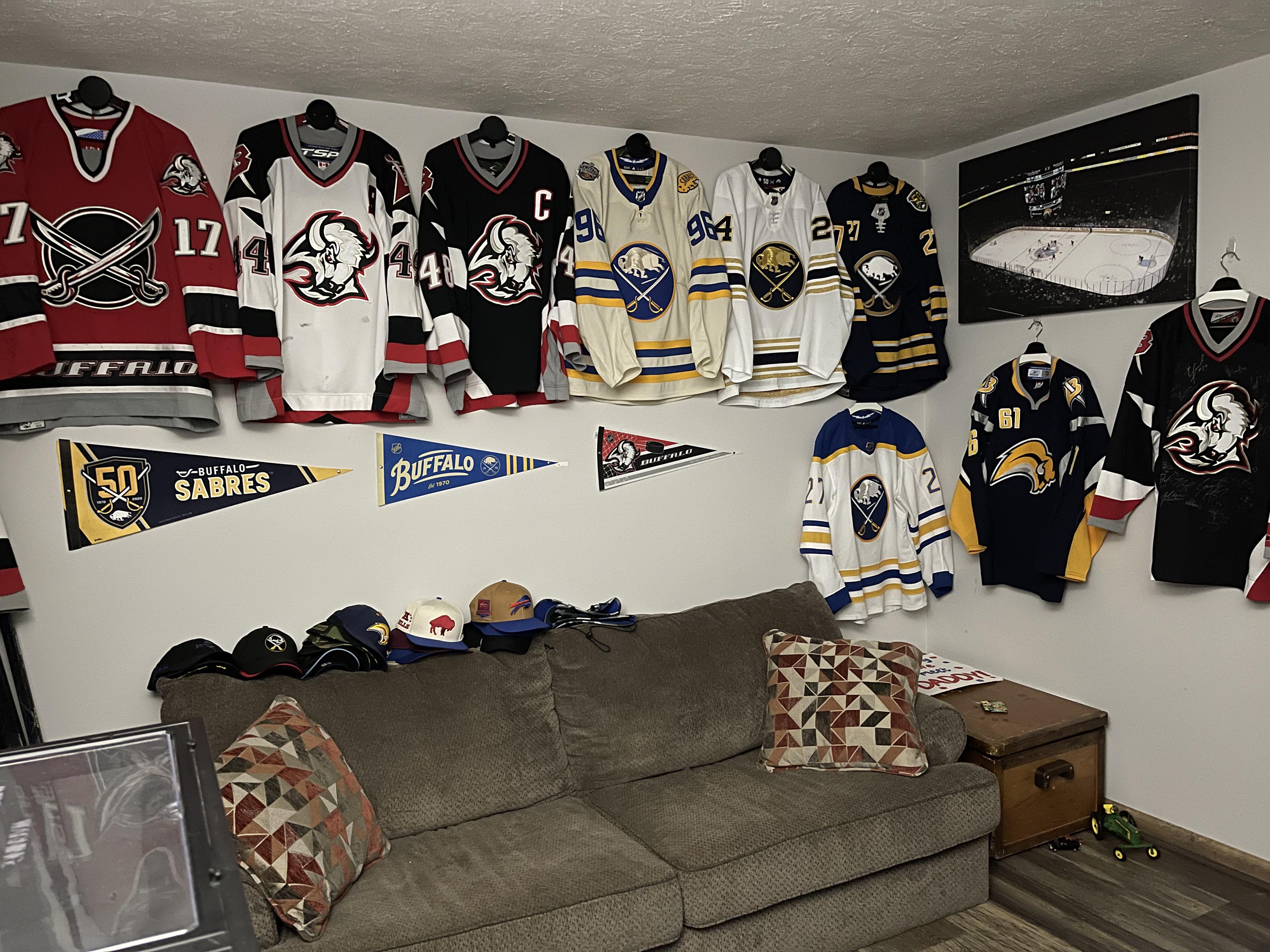 Finally got all the jerseys on display. r/hockeyjerseys