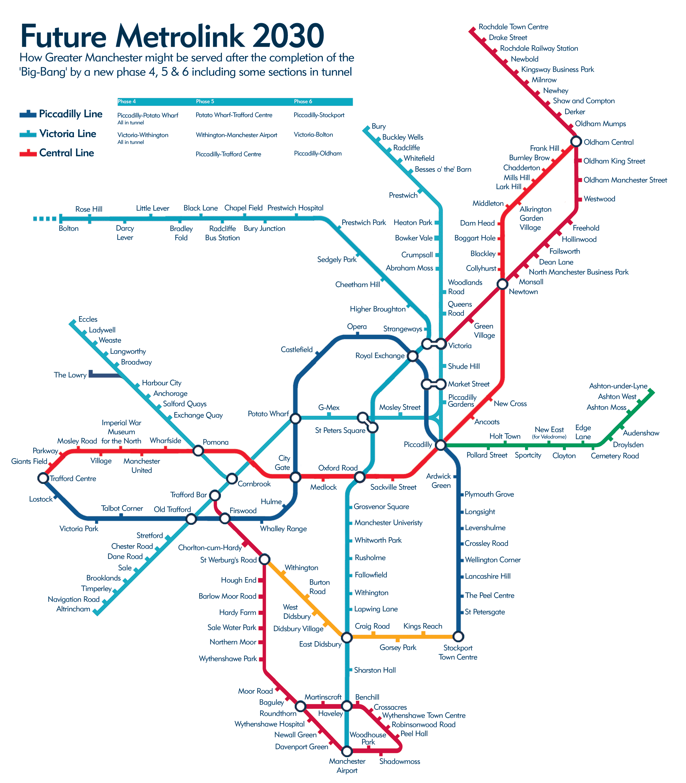 How Manchester's Metrolink could look in 2030 MapPorn