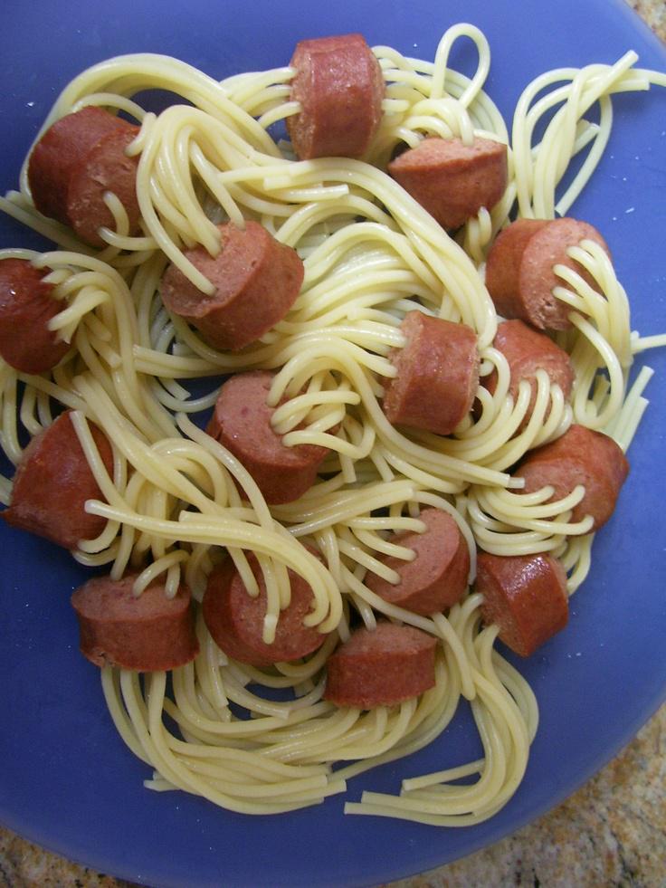 Hot dog pasta r/StupidFood