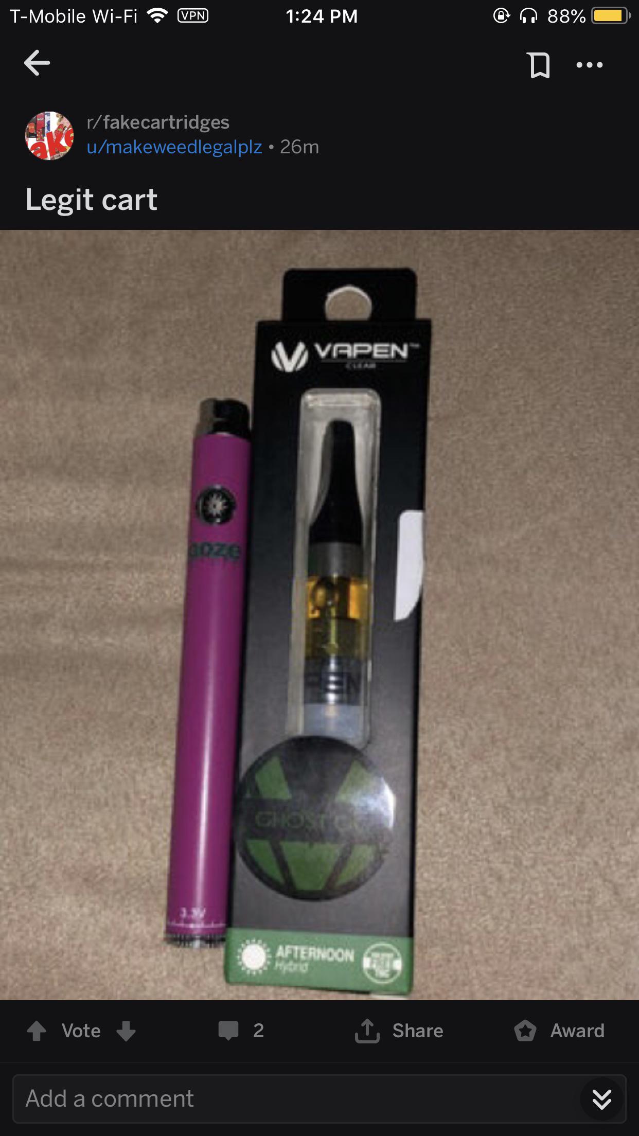 One of the comments This is a place for fake carts don’t post this