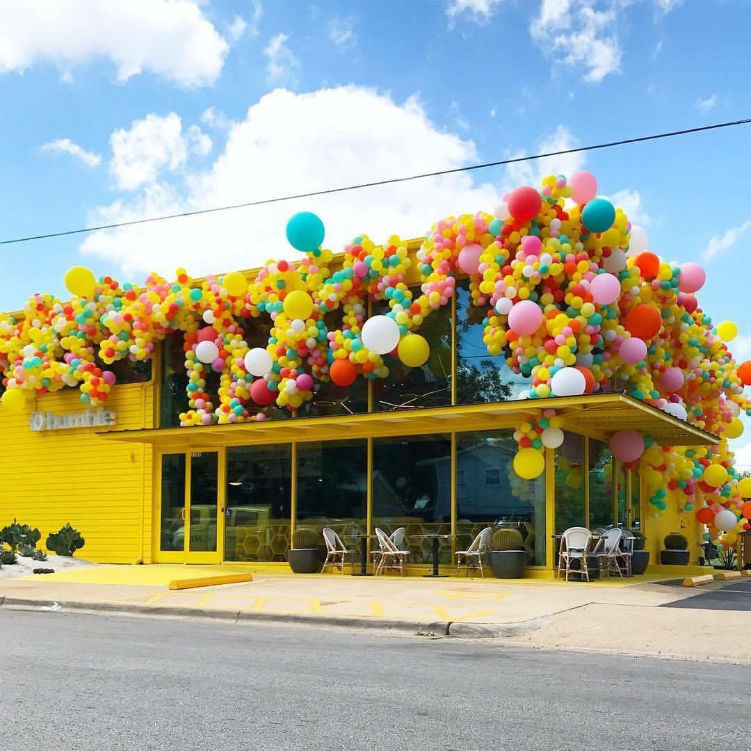 5000 balloons at Bumble HQ in Austin, Texas. r/pics