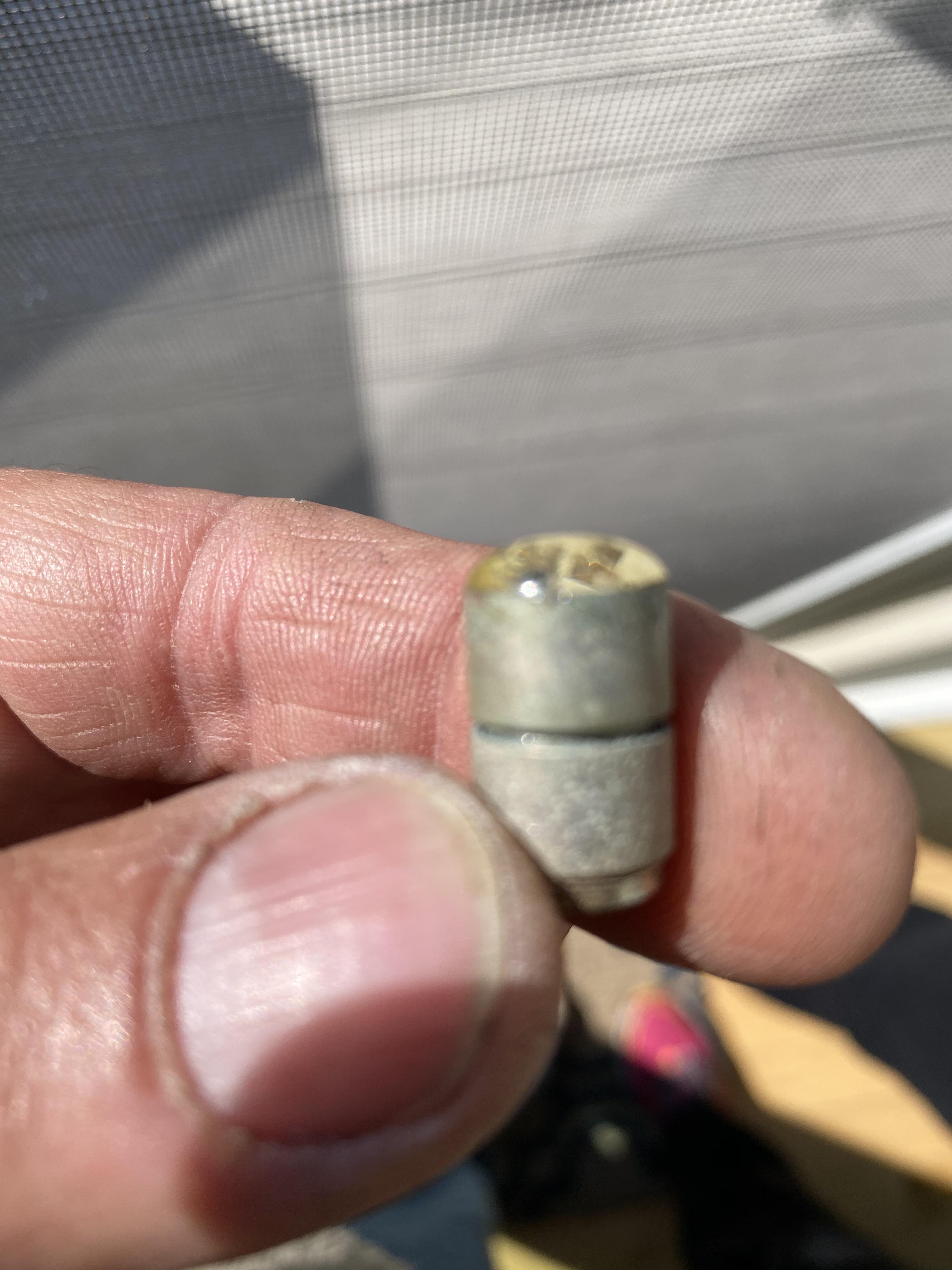 Found on weight lifting equipment that was purchased on craigslist