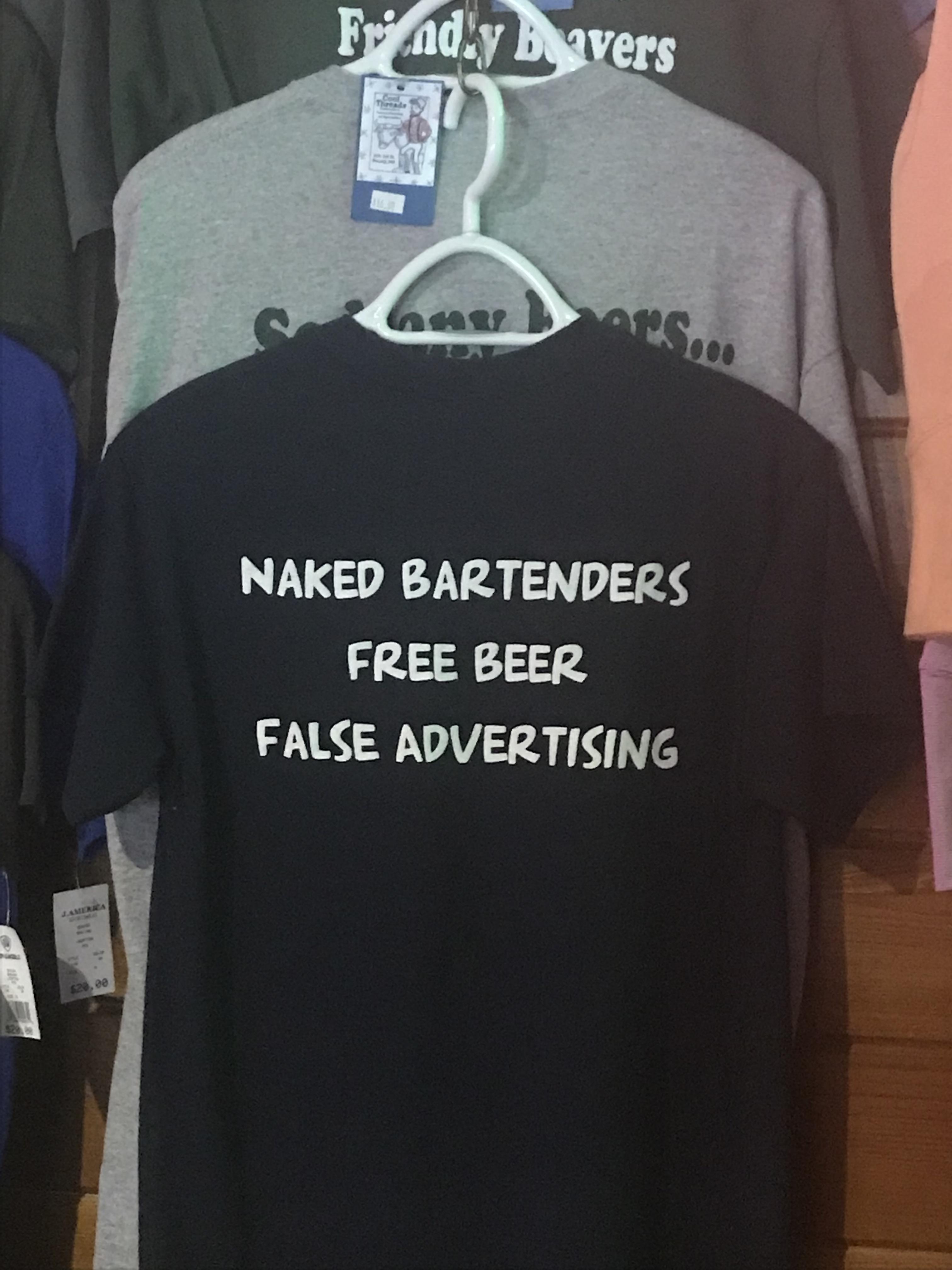 Tshirts for sale at a bar in northern Minnesota. r/mildlyinteresting