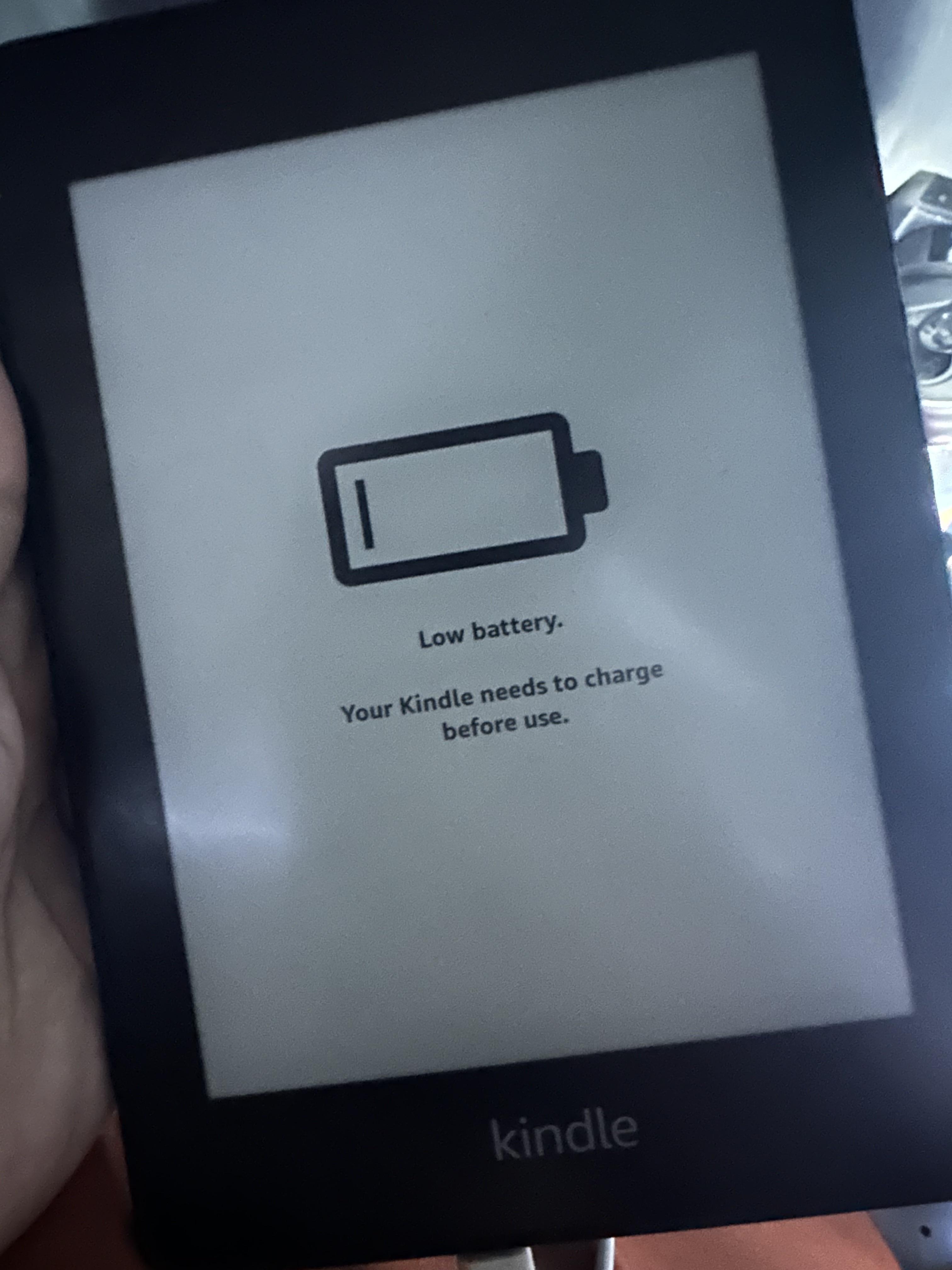 It’s been charging. Tried a reset, lights up then goes back to this. Anyone have this problem