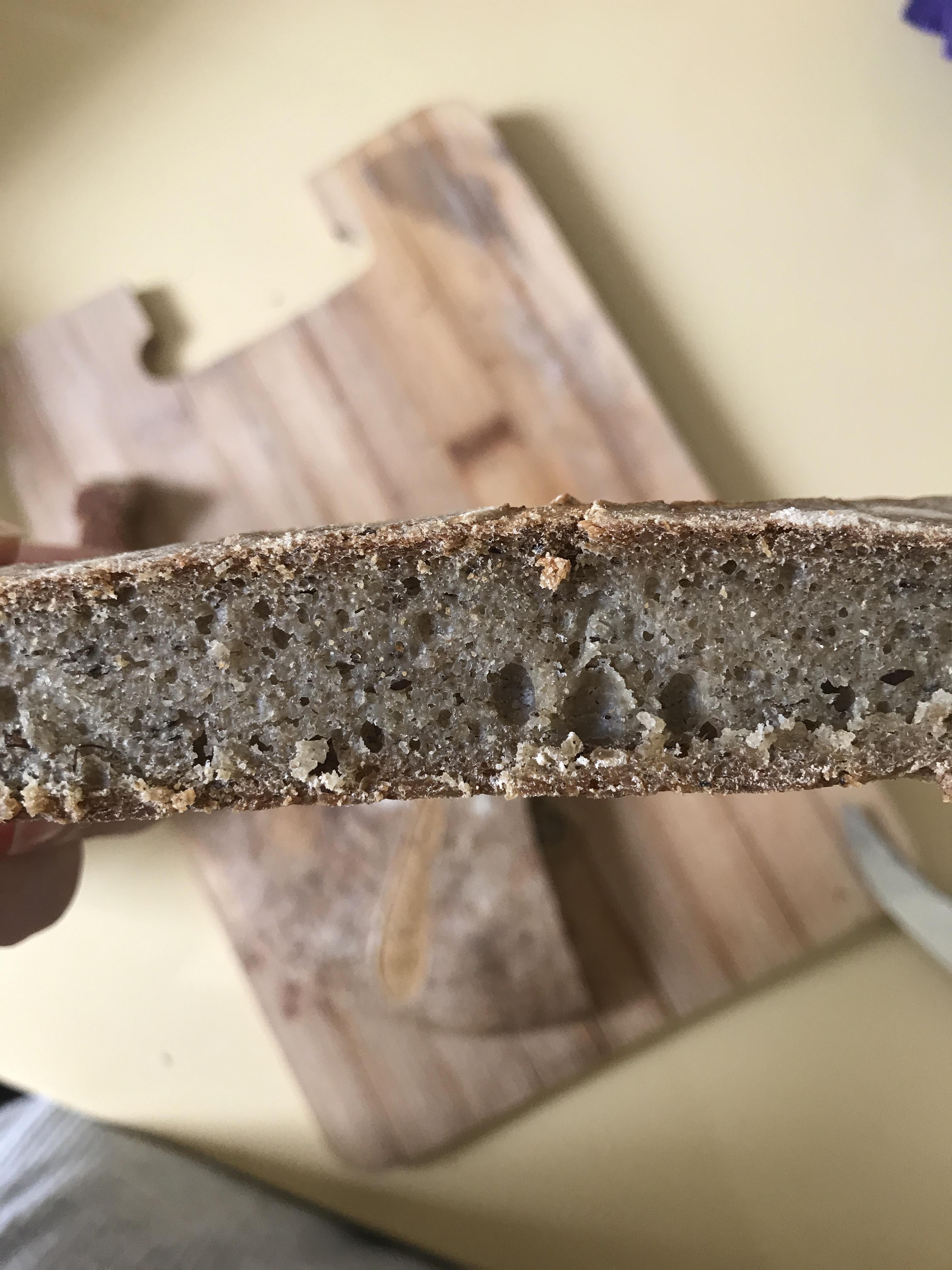 Hello, can anyone tell me what went wrong? Maybe flour? Starter floated