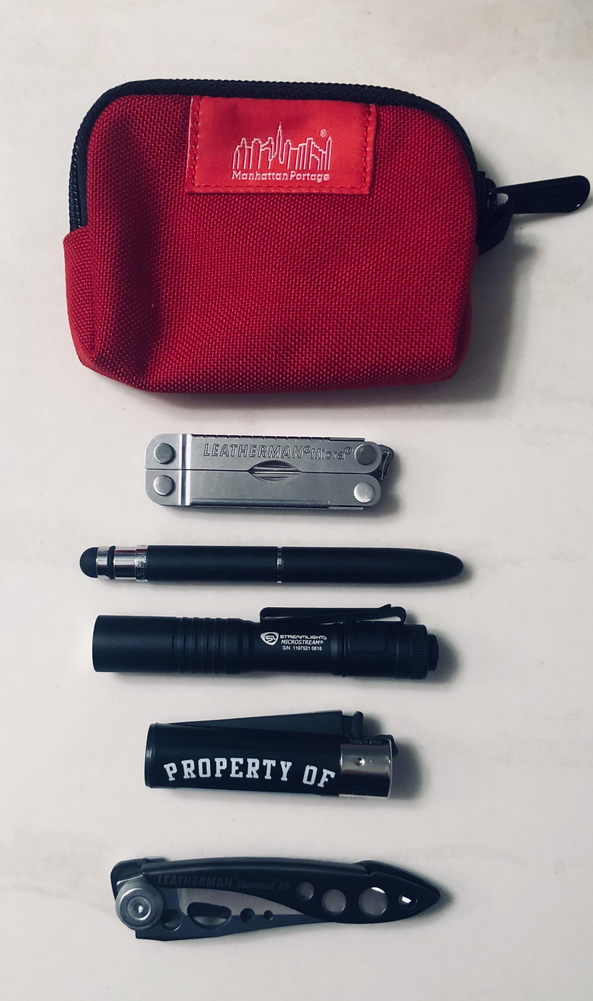 my micro EDC I keep in my backpack r/EDC