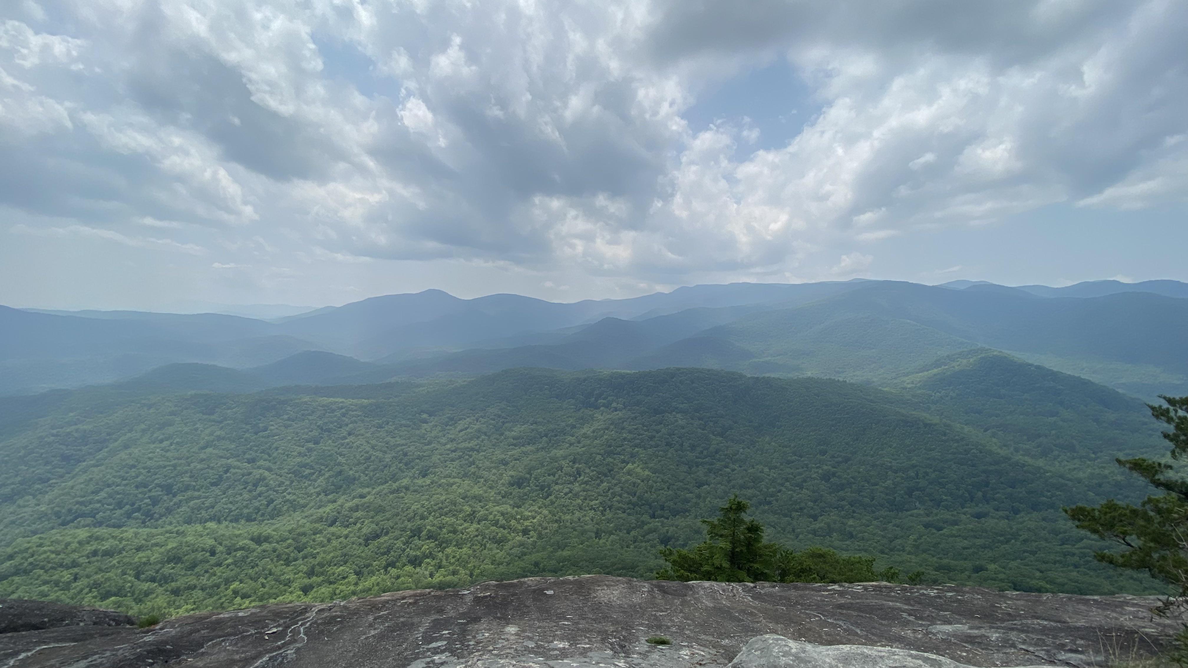 From the top of Looking Glass Rock, Pisgah National Forest, NC r/hiking