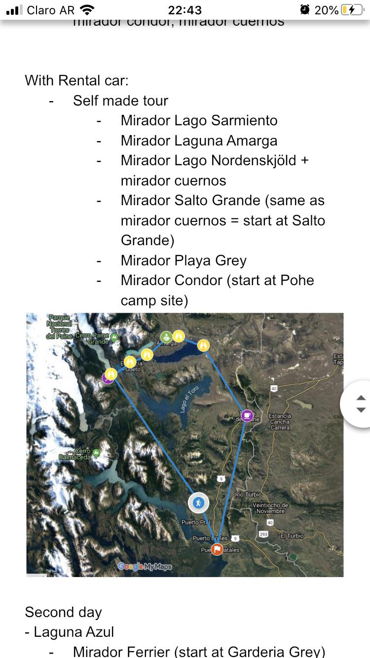 I have a rental car from feb 46 in puerto natales and looking for people to join me. I am