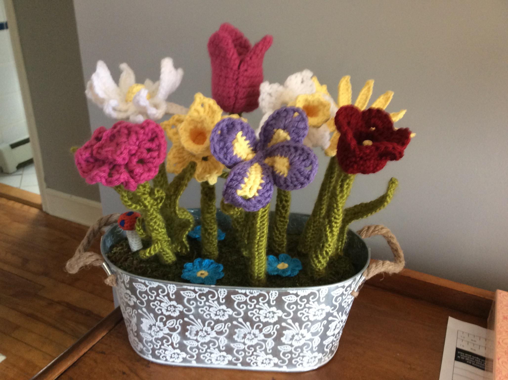 My mom recently went into a nursing home so I made her some flowers r