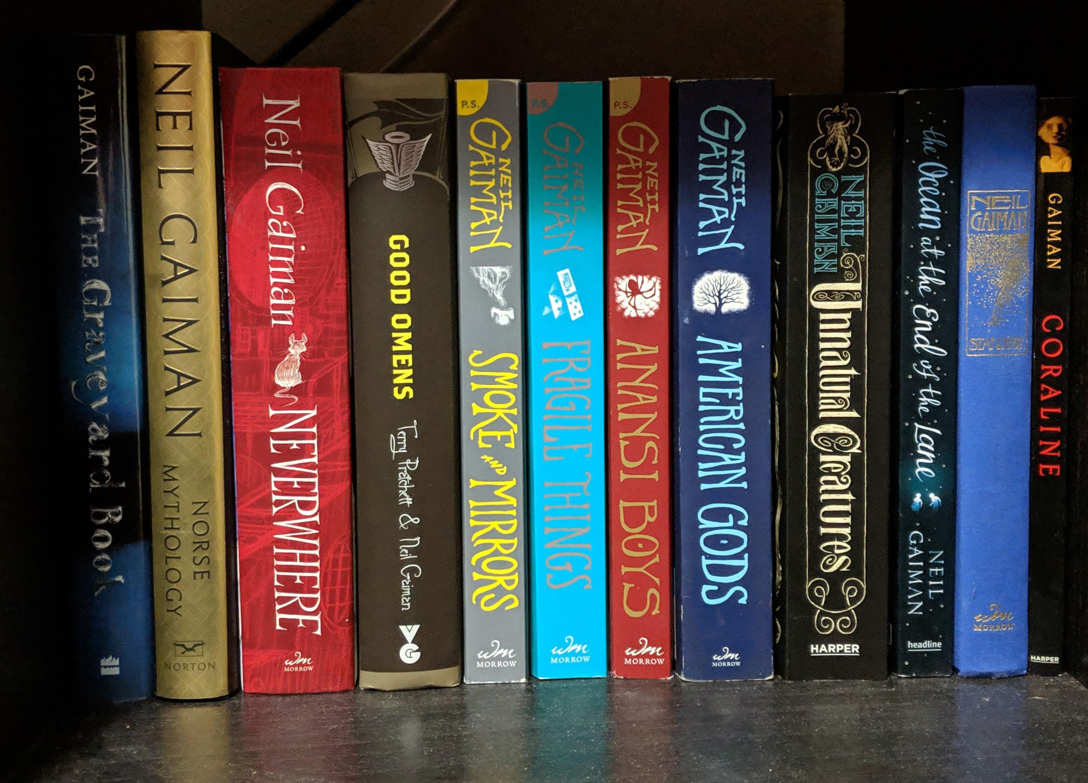 My Neil Gaiman Collection. Next up Sandman. neilgaiman