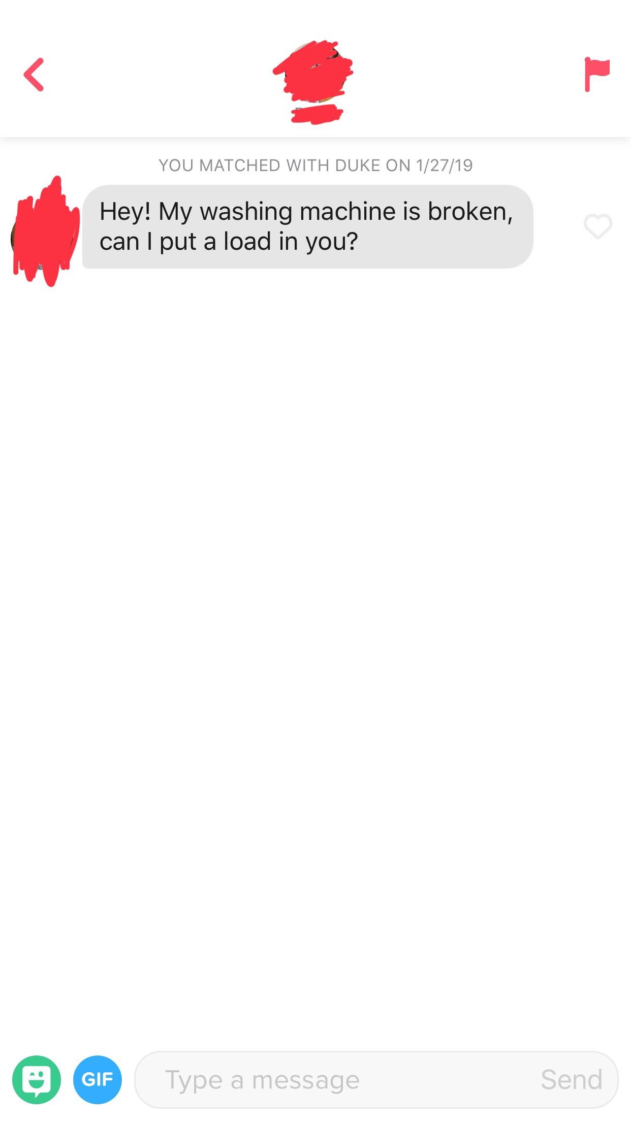 My friends tinder is... going. r/Tinder