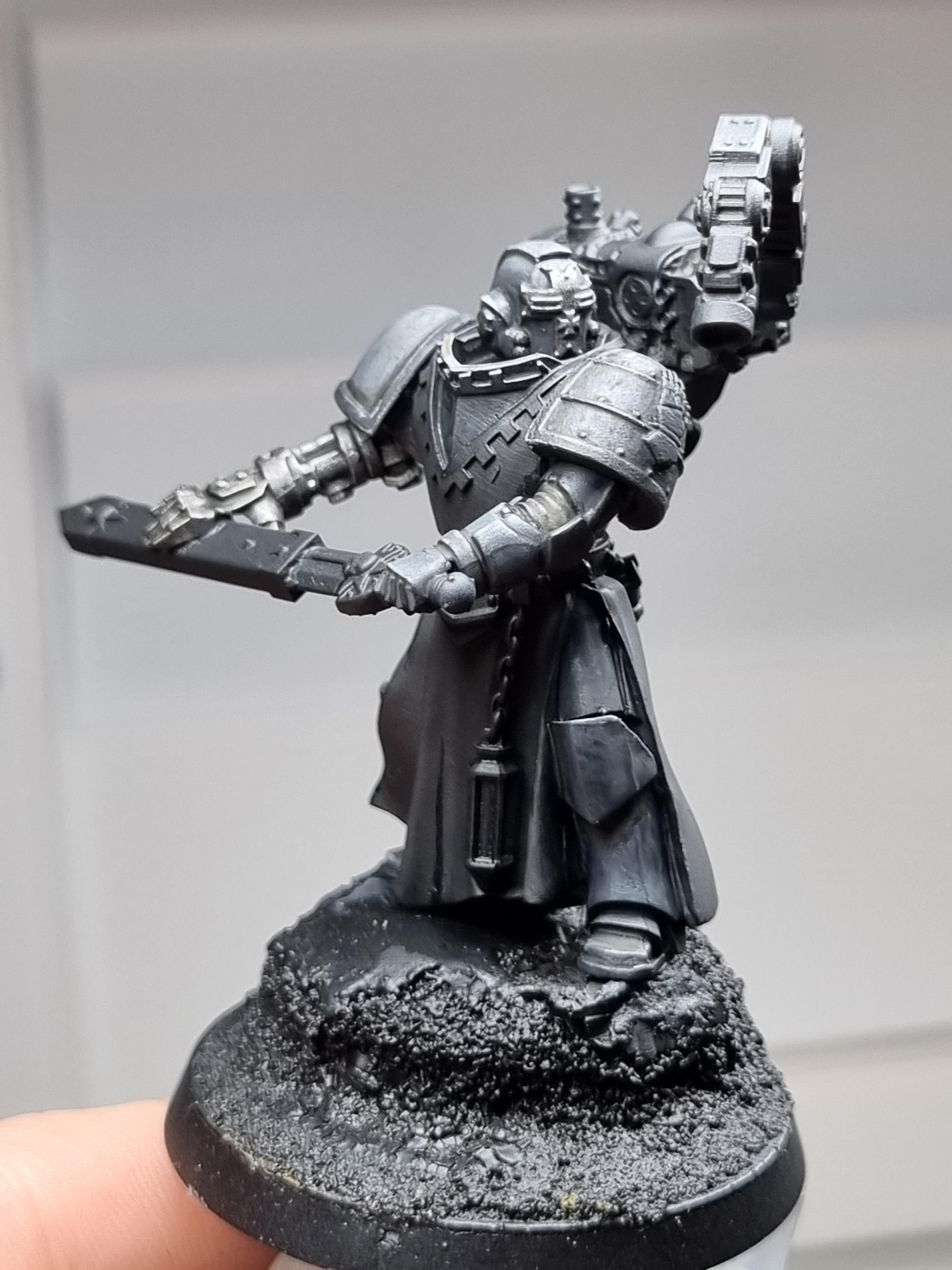 [WIP] Custom Iron Hands bladeguard veteran r/Warhammer40k