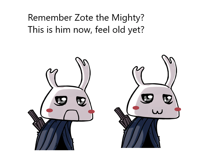 Zote meme, all made by me using paint ) r/HollowKnightMemes