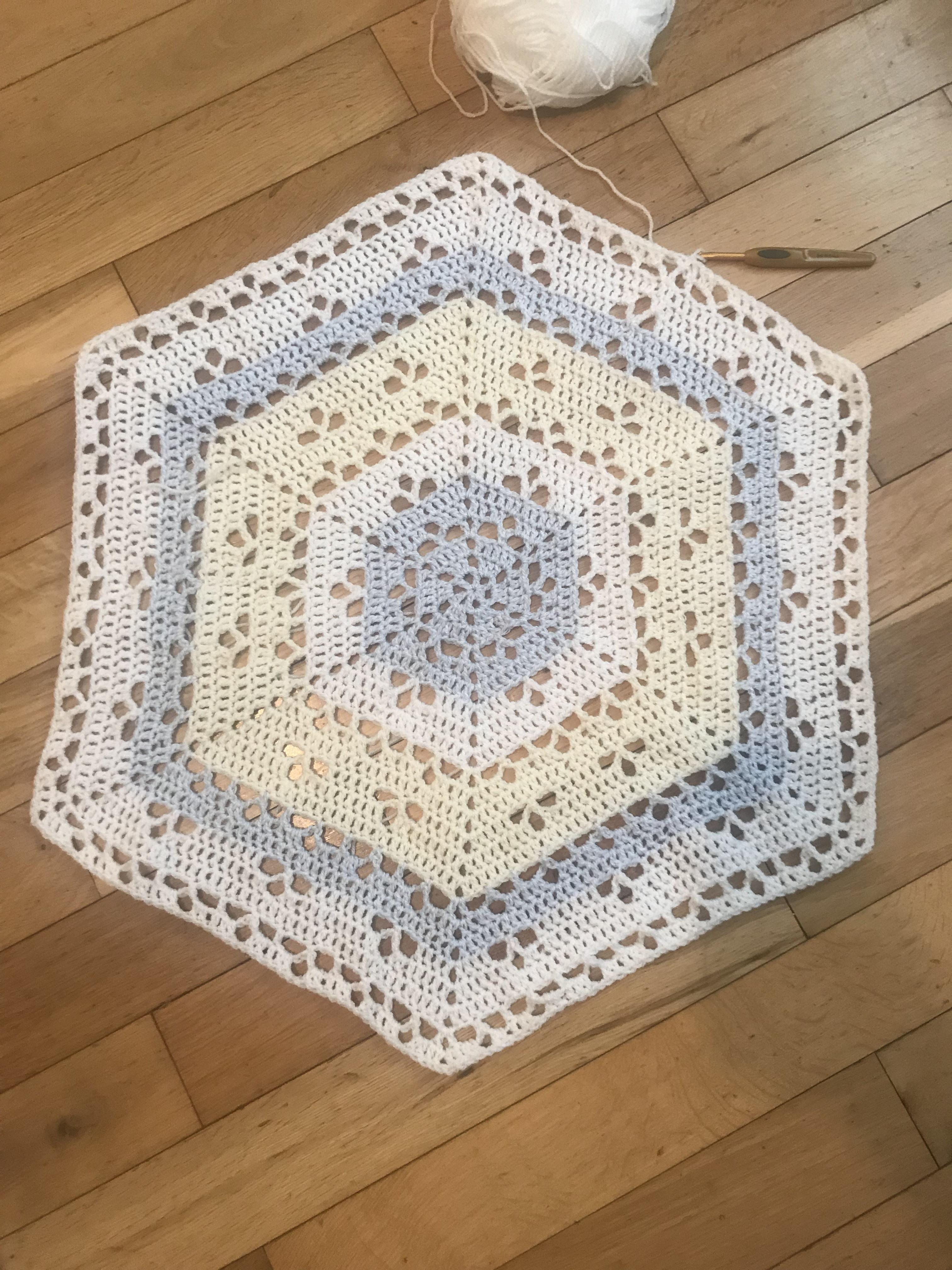 WIP I make baby blankets to donate to a maternity hospital in my city