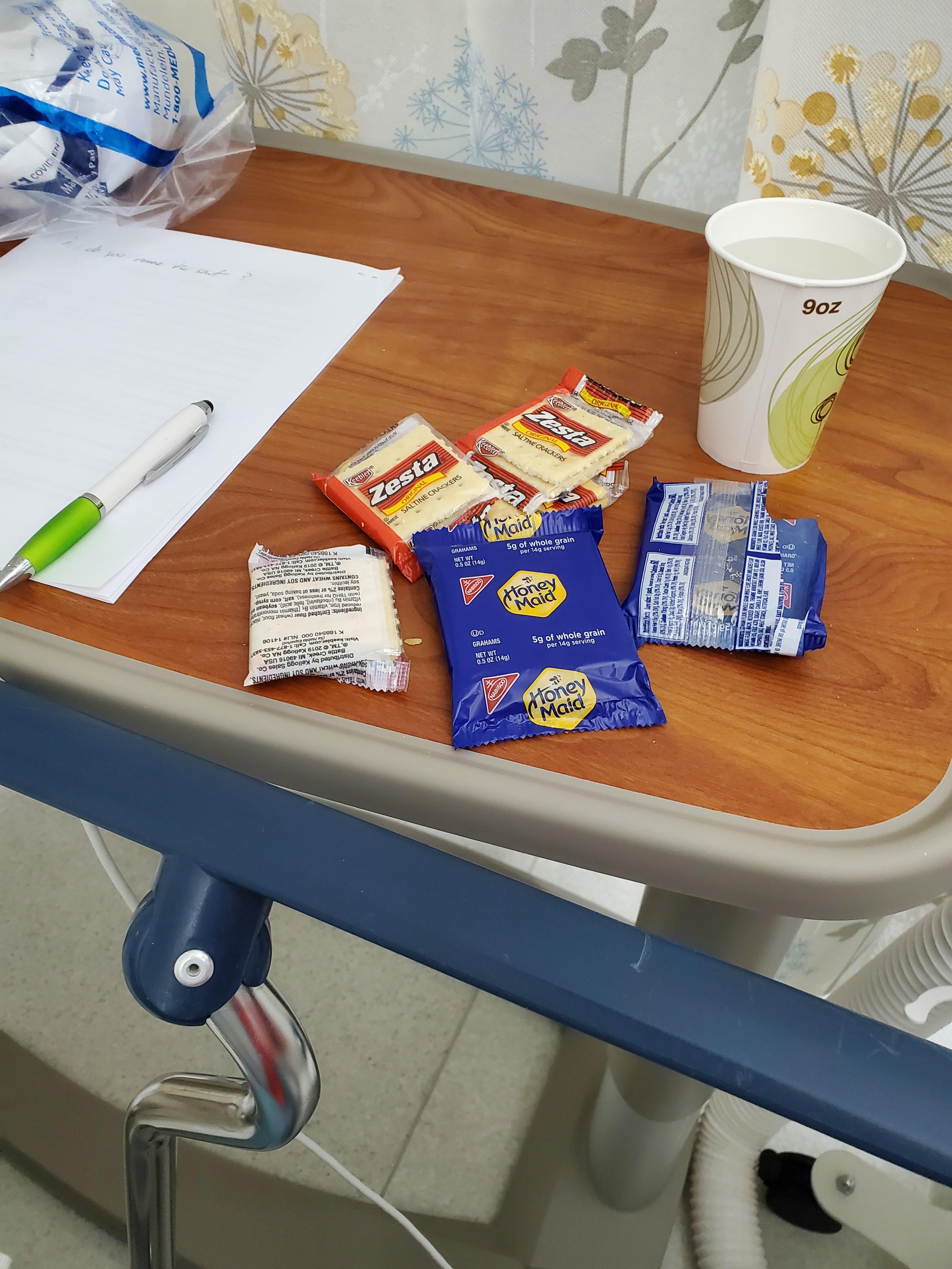 I have these hospital room snacks. Wait what? r/snacks