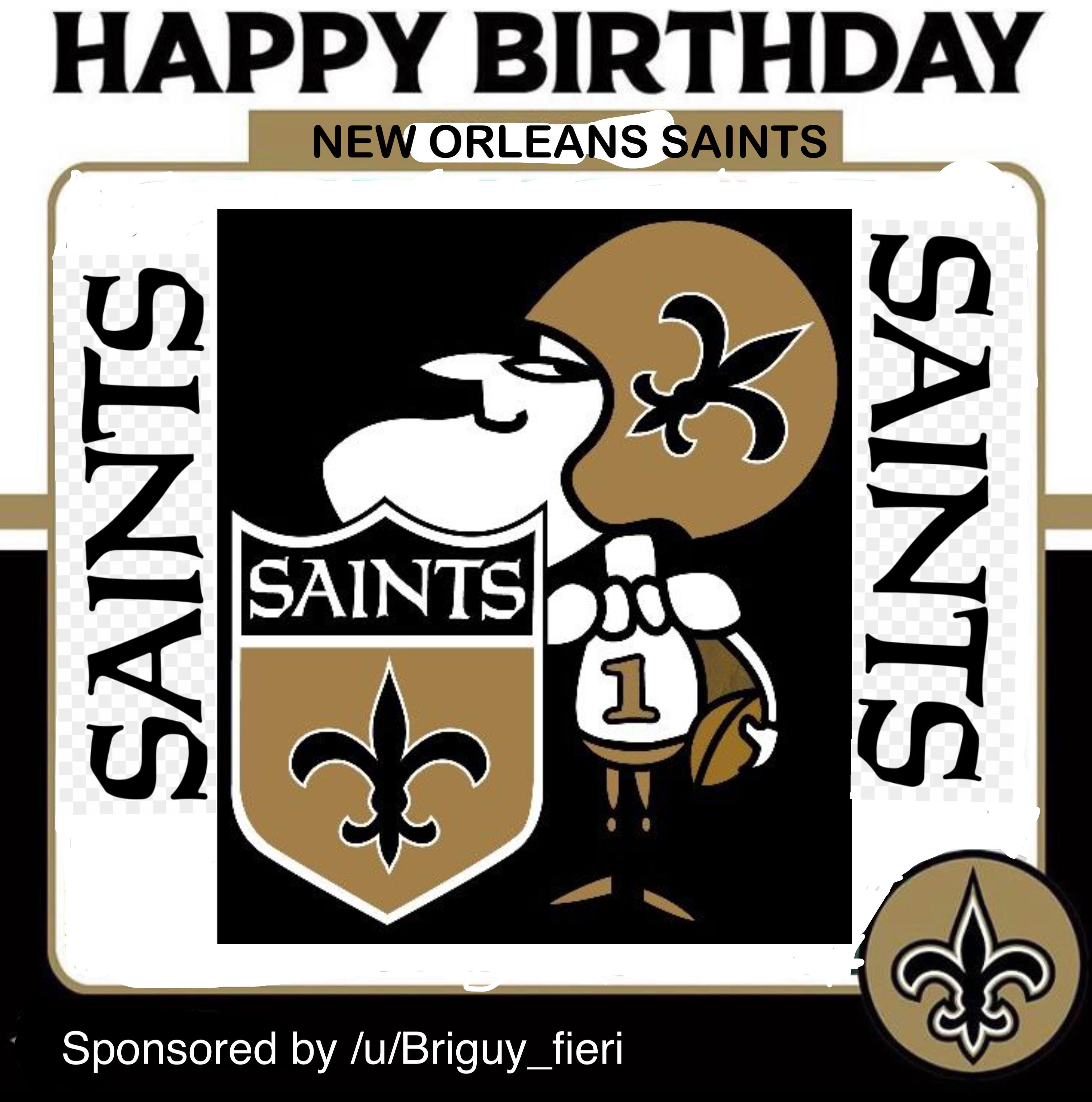 [OC] Happy Birthday Saints!!! r/Saints