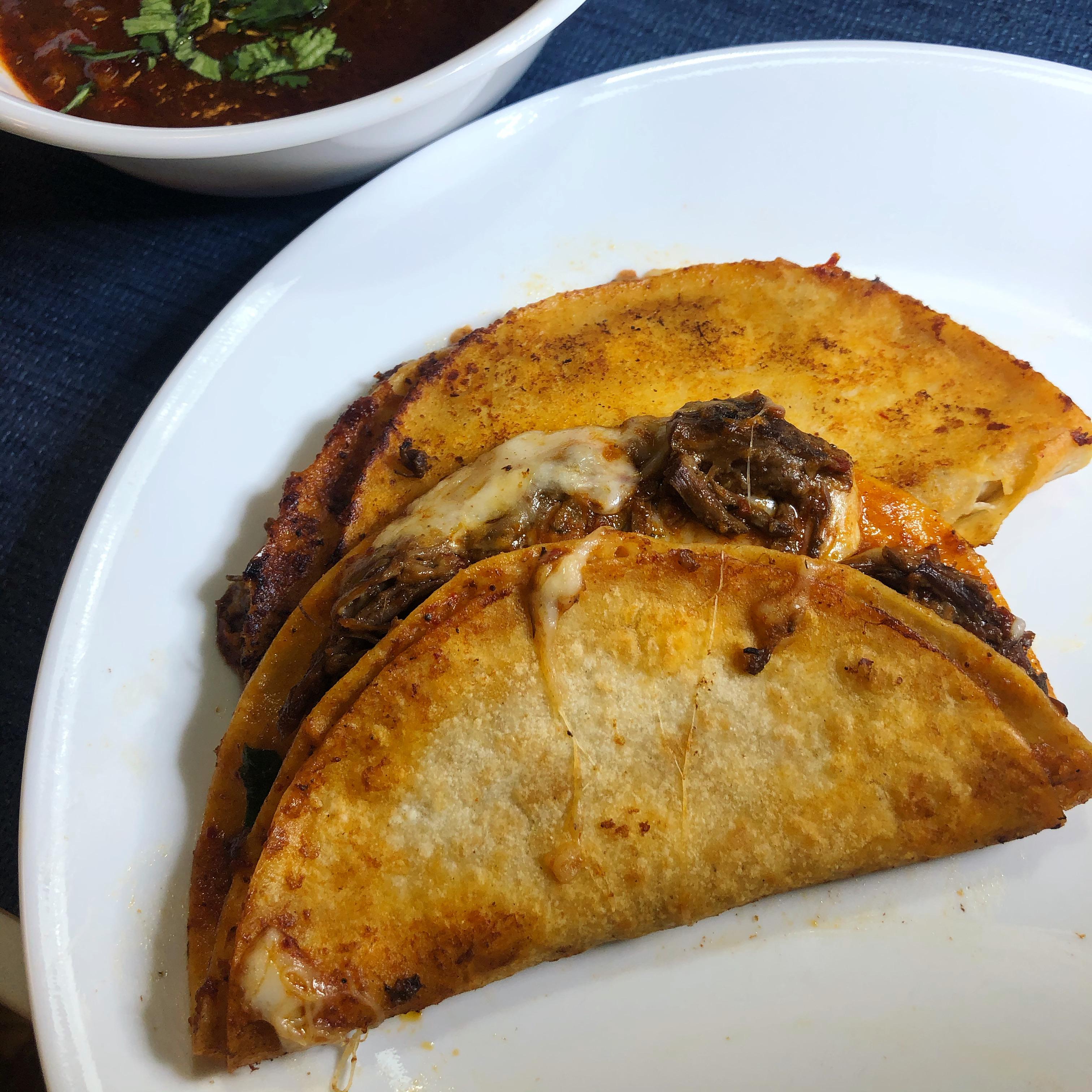 [Homemade] Beef Birria Tacos Dorados r/food