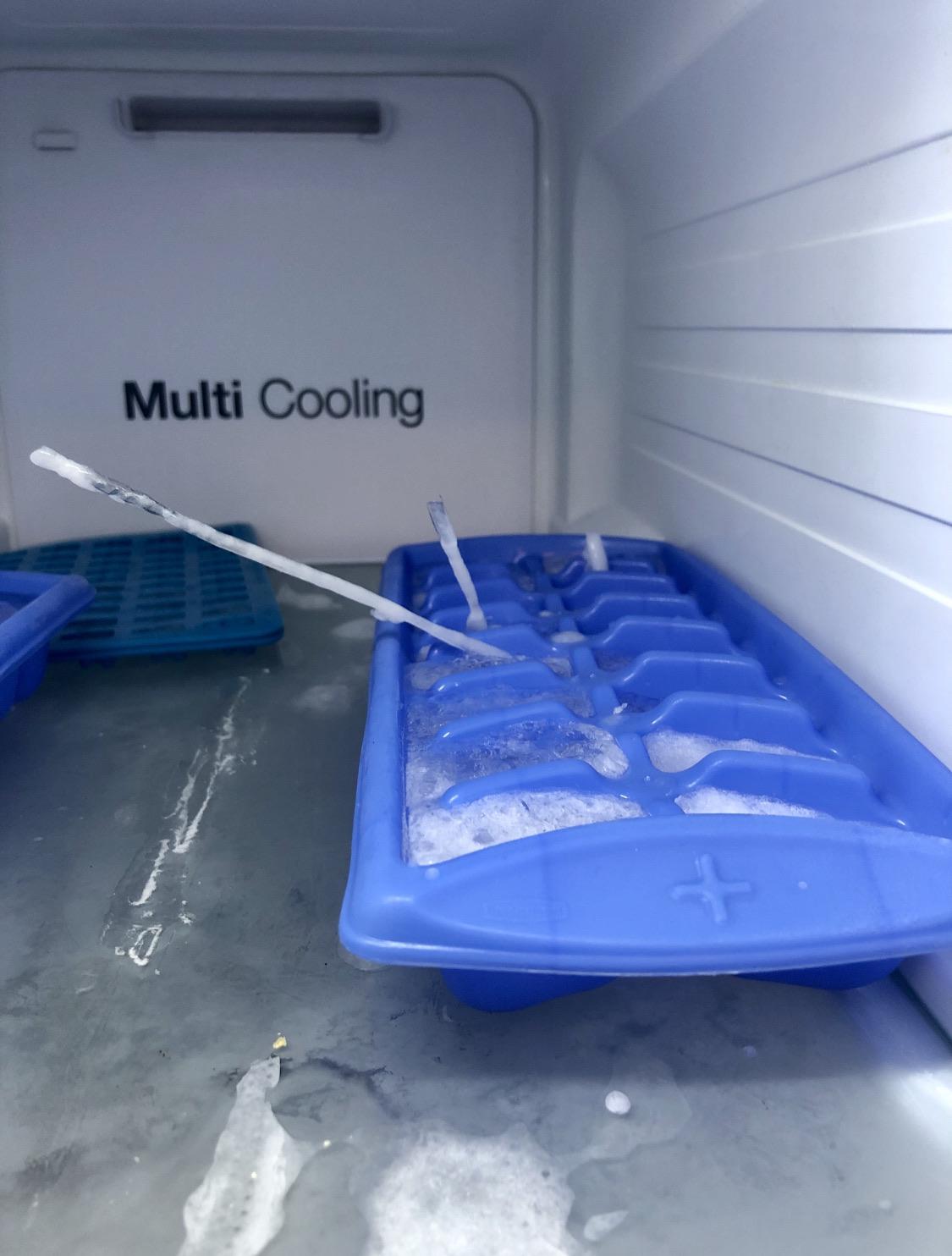 My ice cubes grew spikes. r/mildlyinteresting