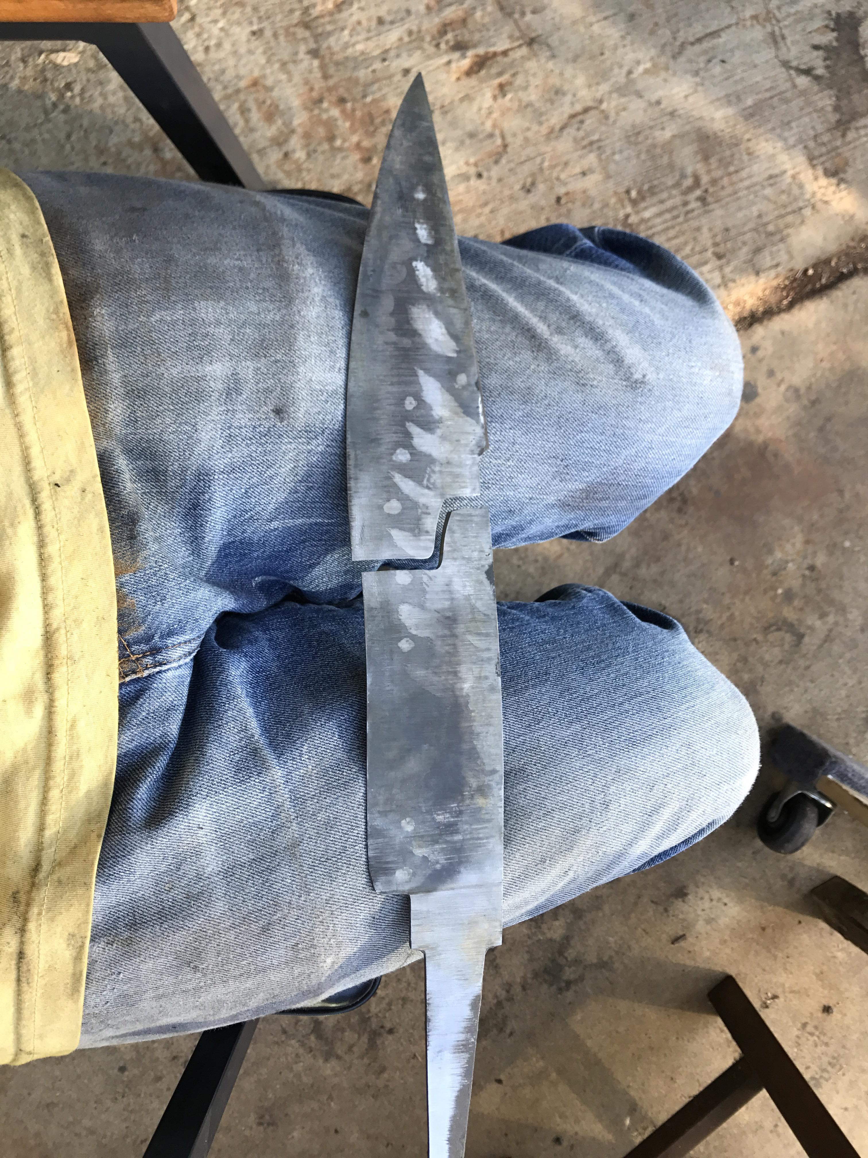 So when they say immediately temper your blade they mean it! r/Bladesmith