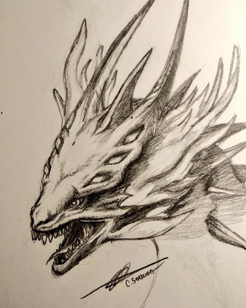 I've drawn Xeno'jiiva [OC] Hope you guys like it! 💗 MonsterHunter