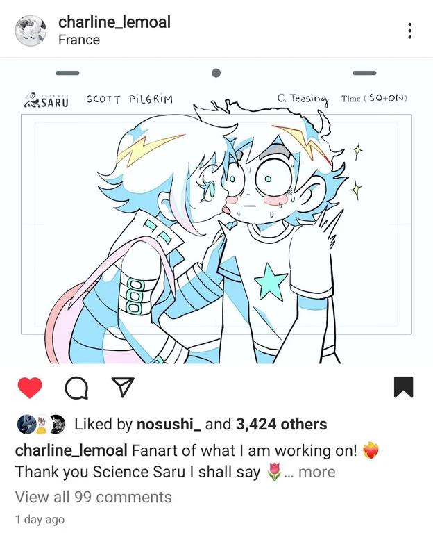 A storyboard artist made a fan art of Scott Pilgrim, confirming that