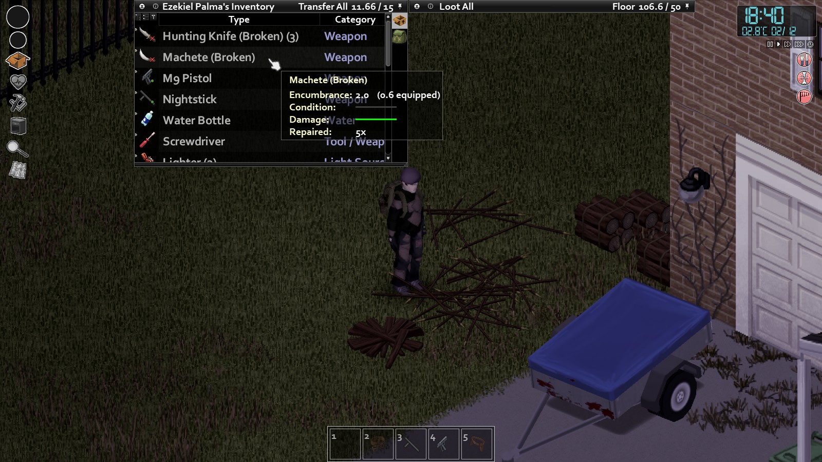 "I'll just use all these hunting knifes to make a bunch of Spears" The