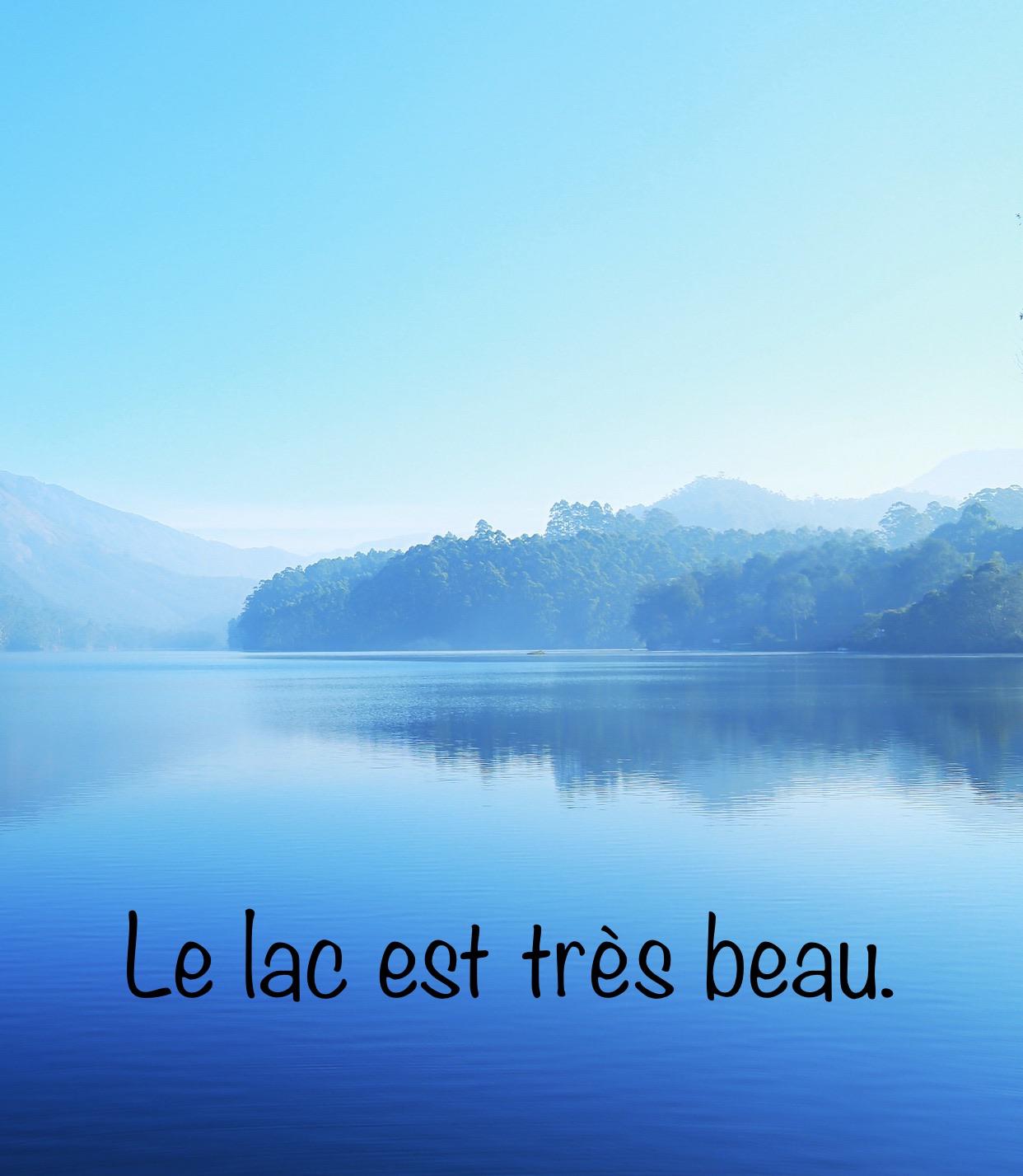 Vocabulaire intéressant Lac. Définition Lake. r/FlawlessFrench